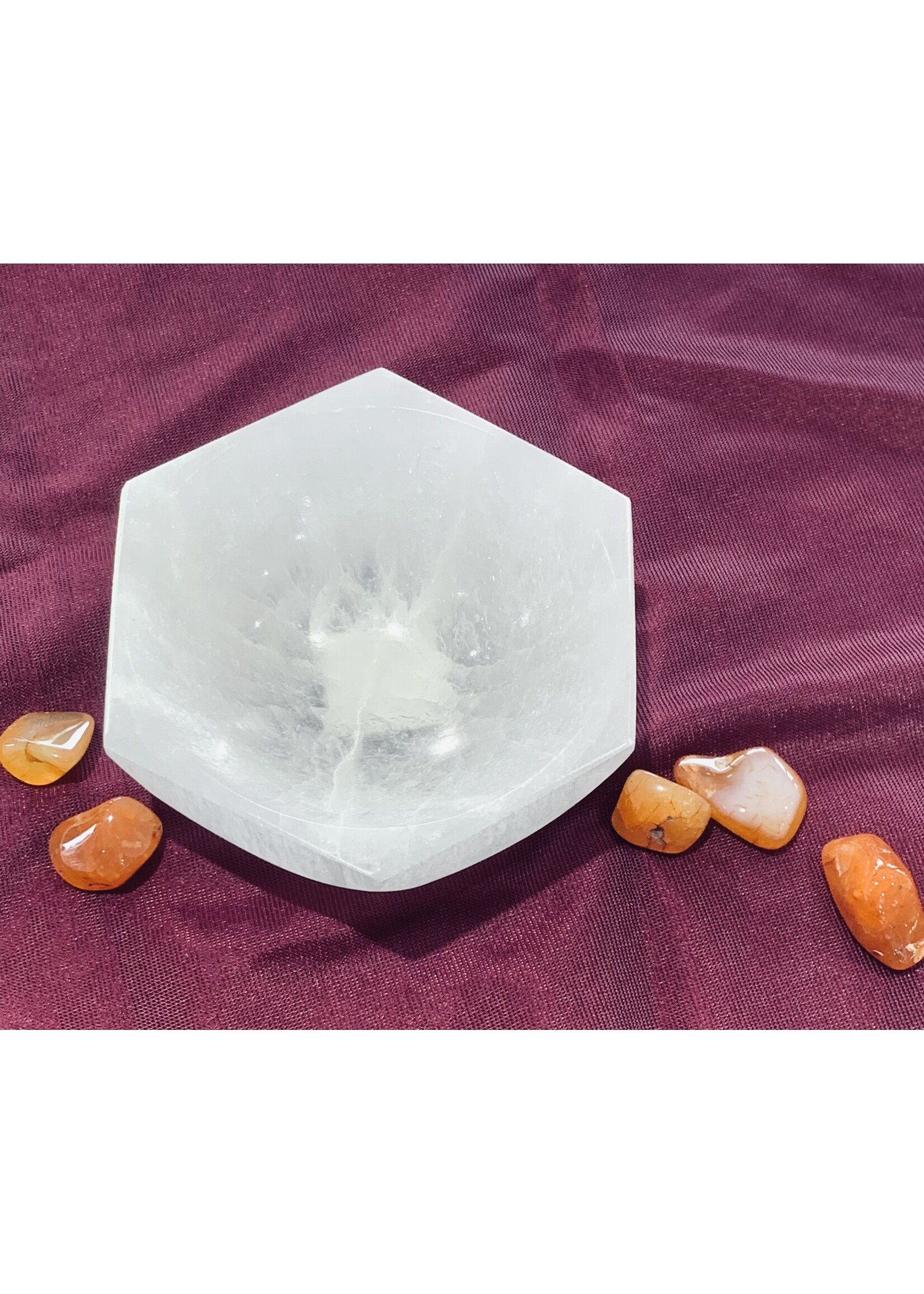 Selenite Bowls (Octagonal) - 10cm
