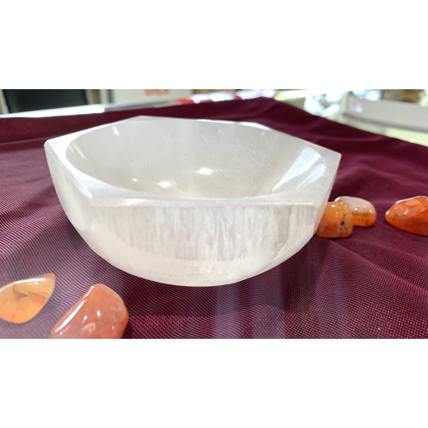 Selenite Bowls (Octagonal) - 10cm