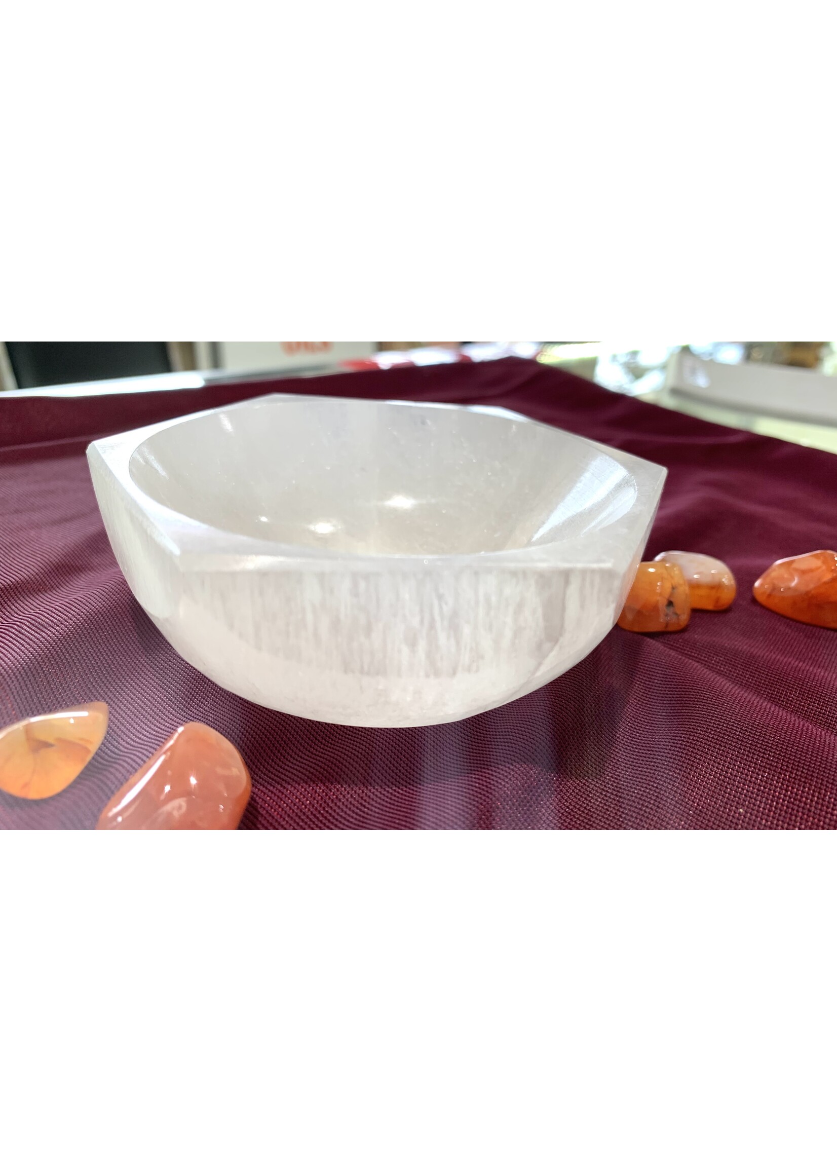 Selenite Bowls (Octagonal) - 10cm