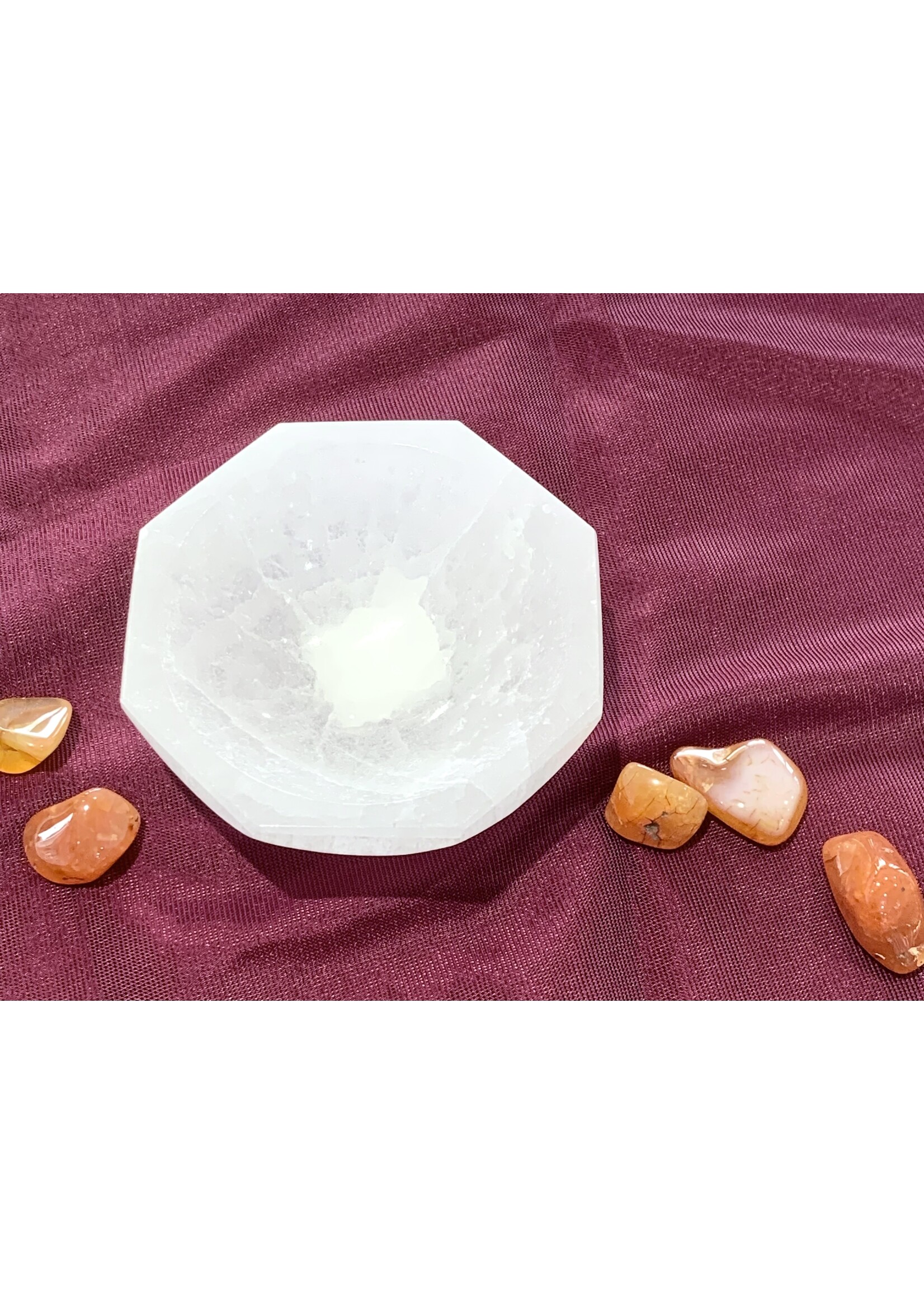 Selenite Bowls (Octagonal) - 8cm