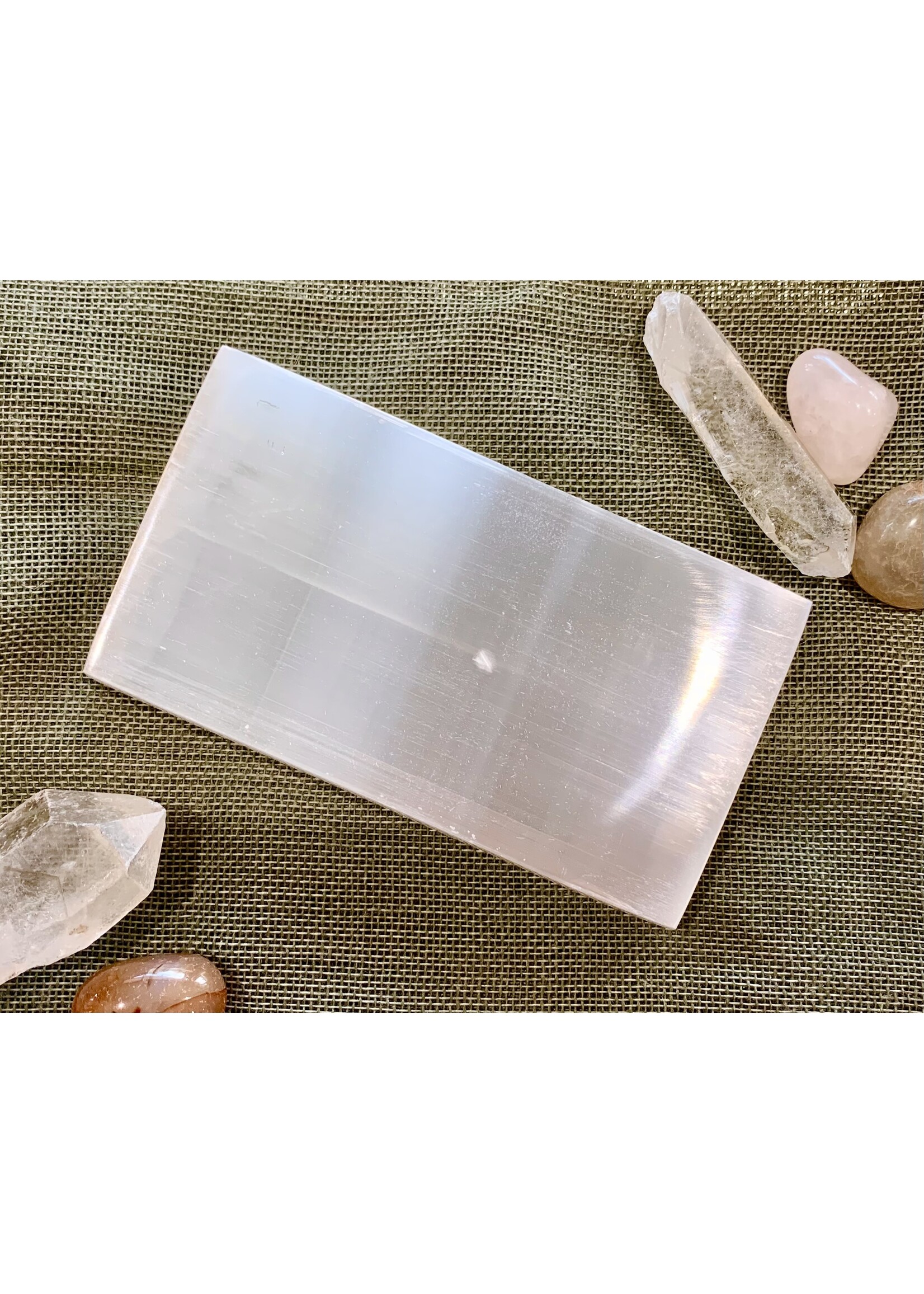 Selenite Disk - rectangle