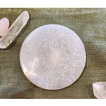 Selenite Disk - 4" rd