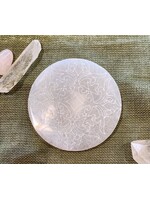 Selenite Disk - 4" rd