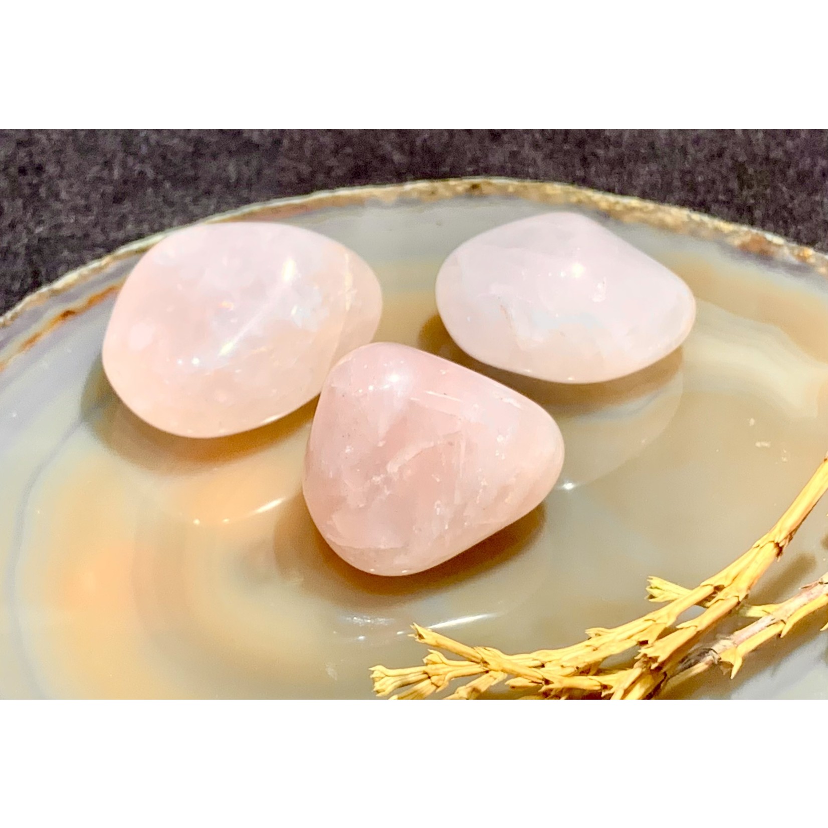 Quartz Rose - tumbled piece