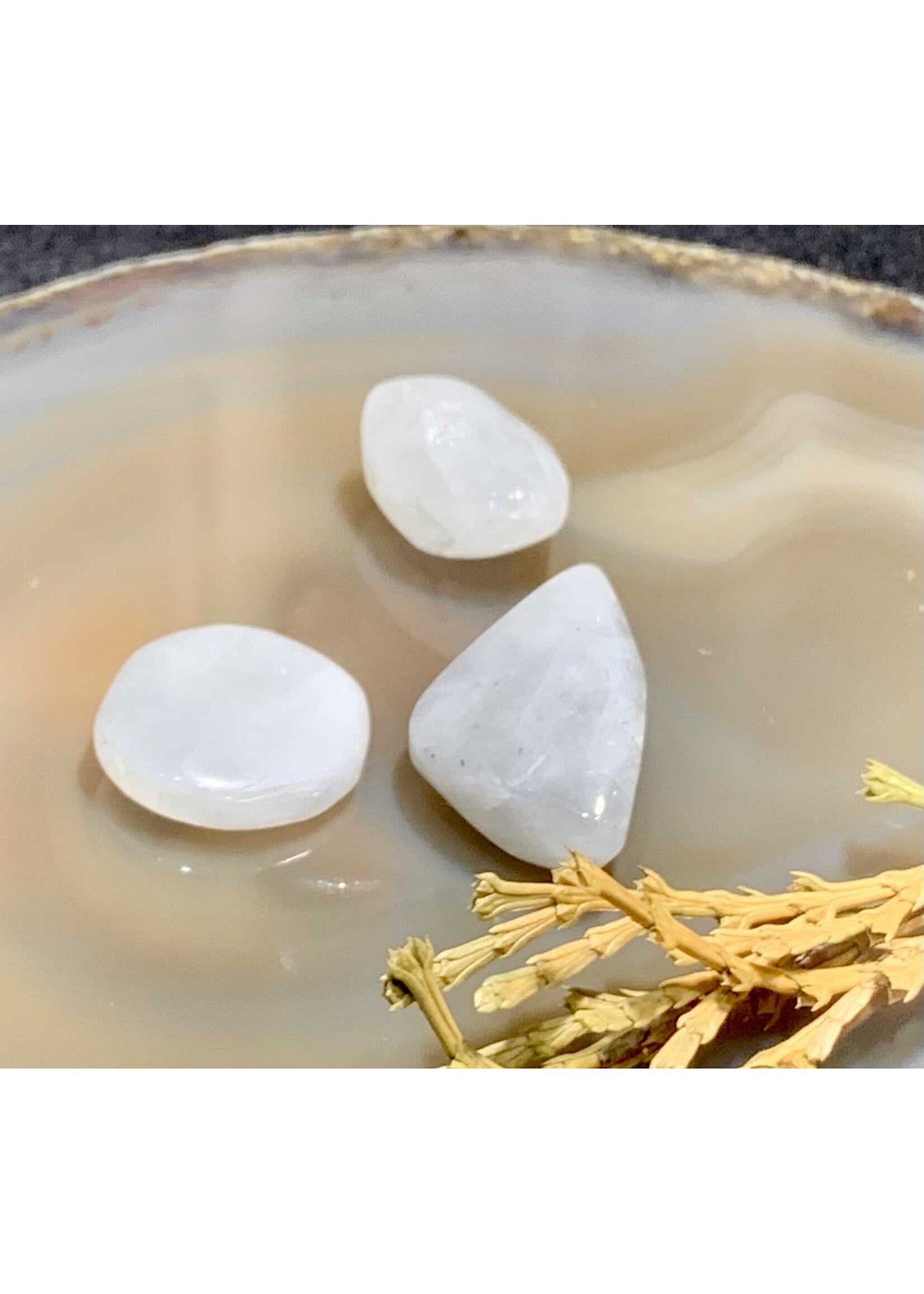 Moonstone - tumbled rainbow