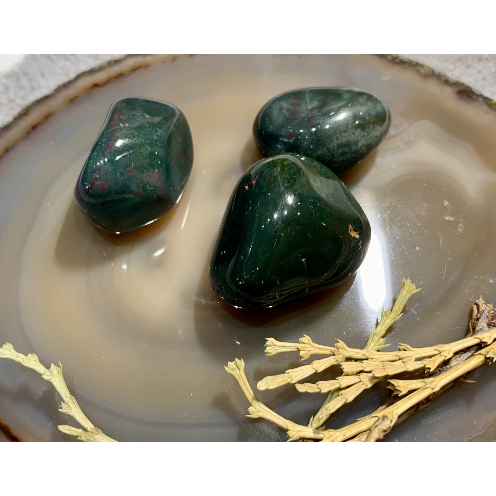 Bloodstone - tumbled piece