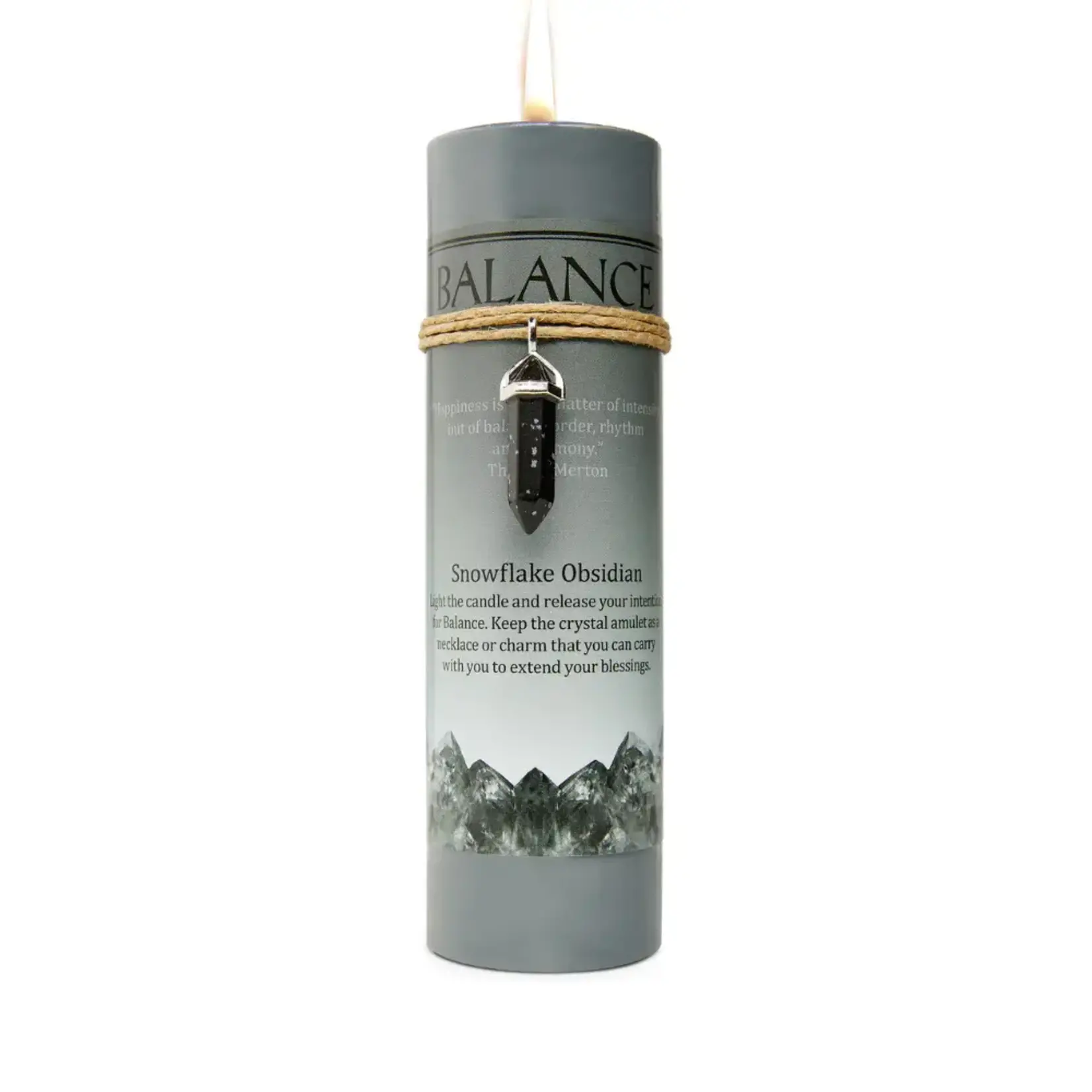 Earths Elements Pillar Candles With Pendant