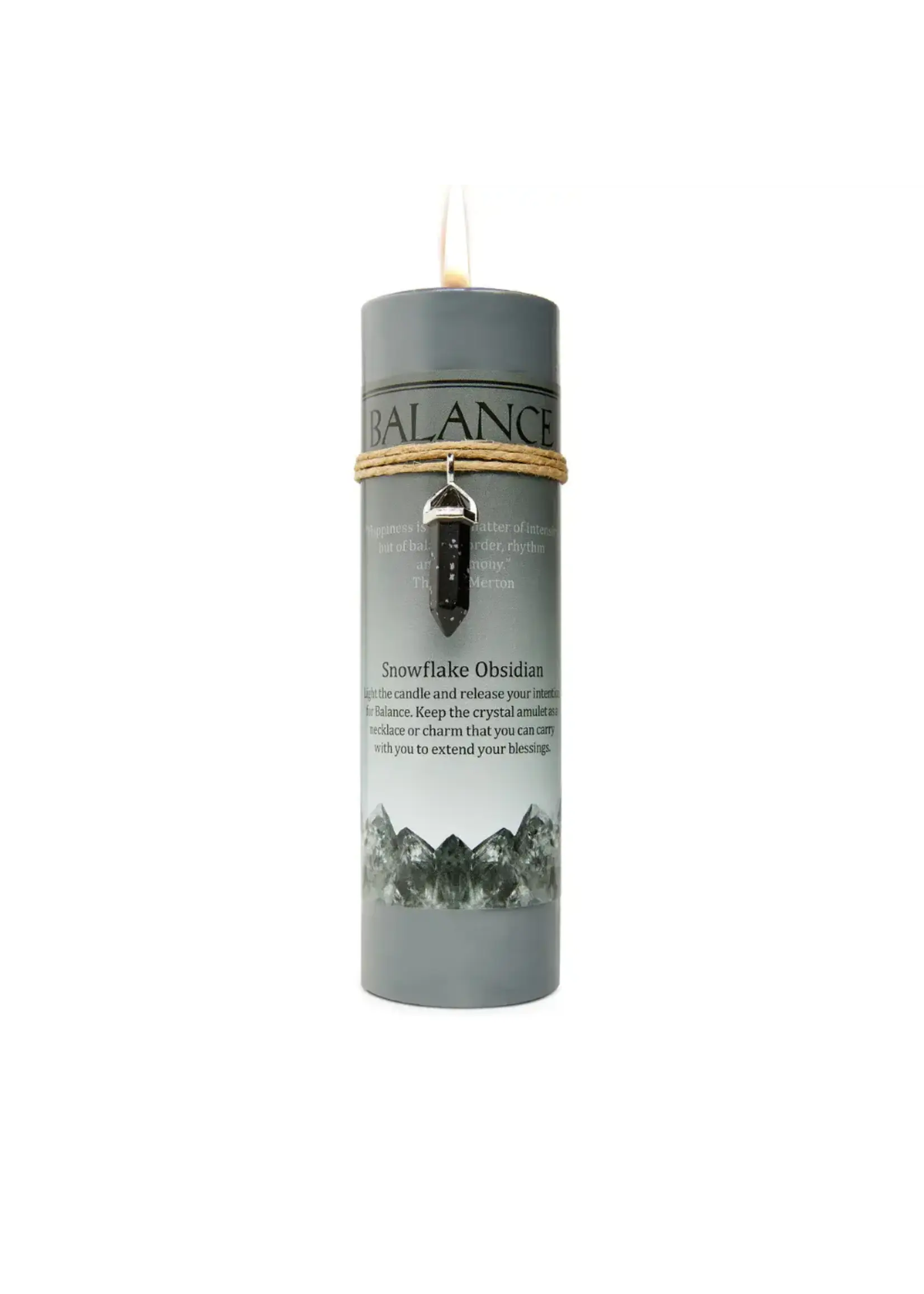 Earths Elements Pillar Candles With Pendant