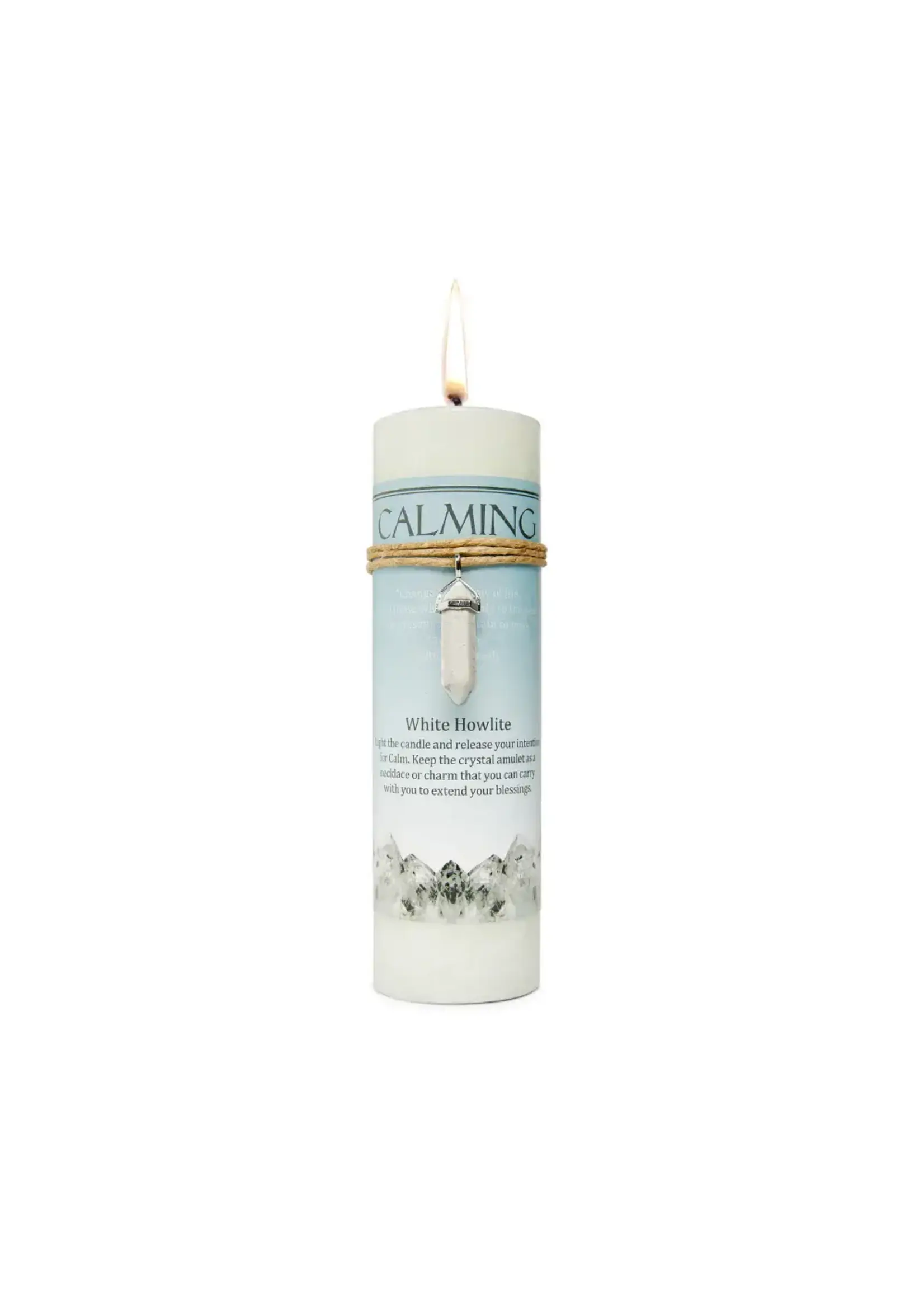 Earths Elements Pillar Candles With Pendant