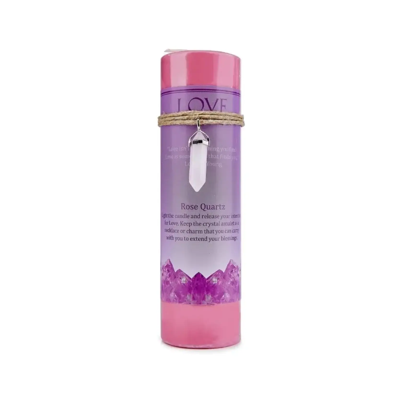 Earths Elements Pillar Candles With Pendant