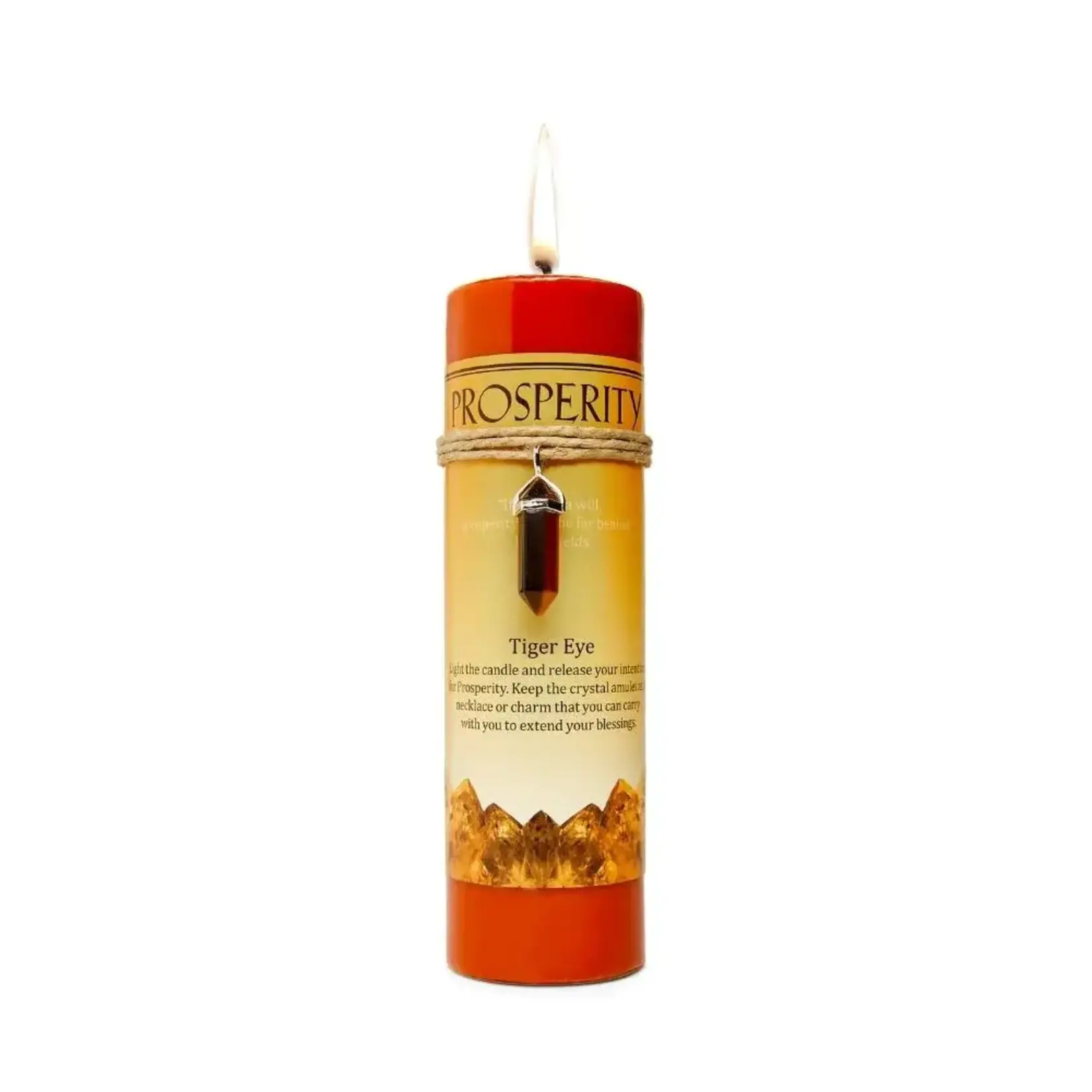 Earths Elements Pillar Candles With Pendant