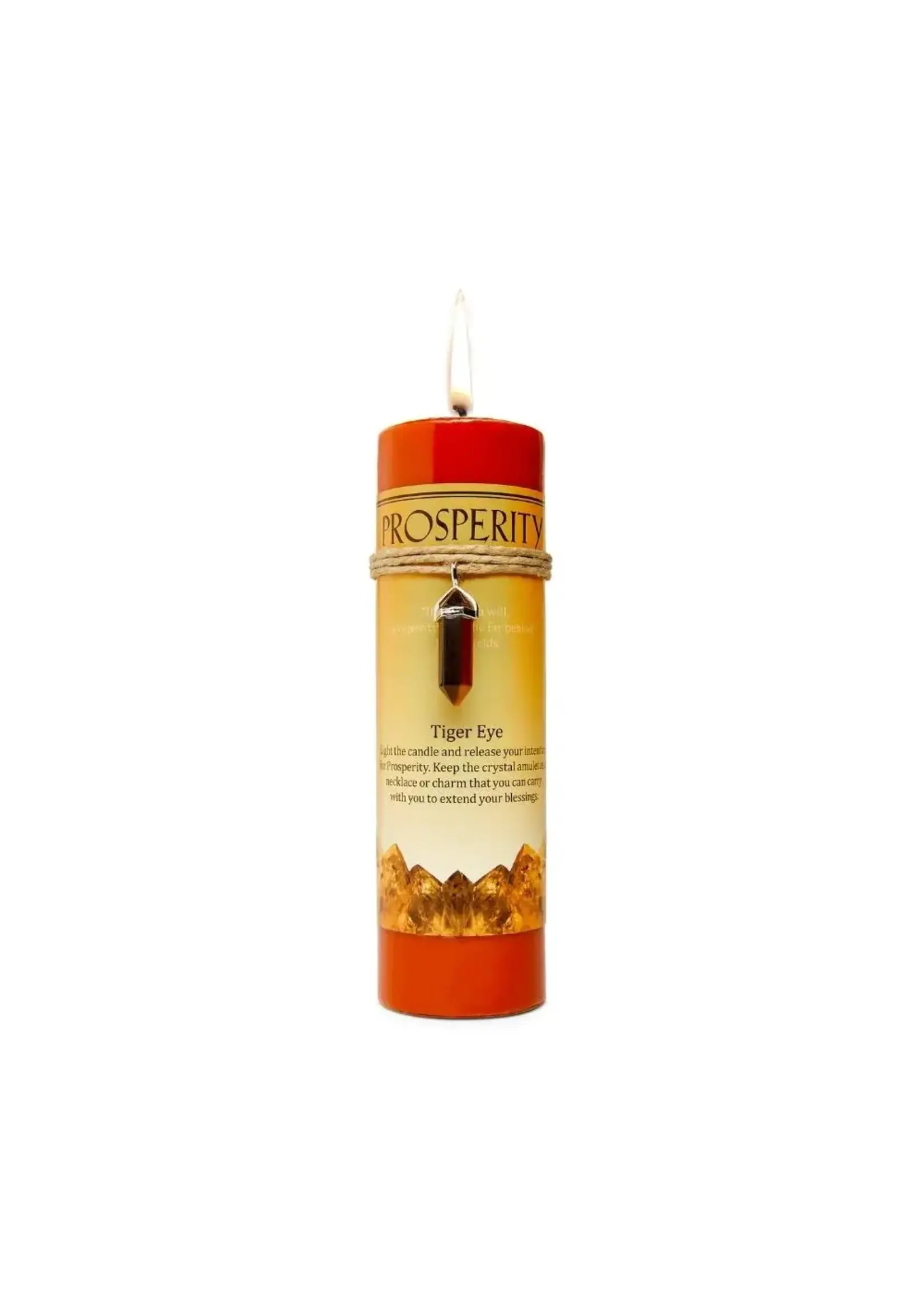 Earths Elements Pillar Candles With Pendant