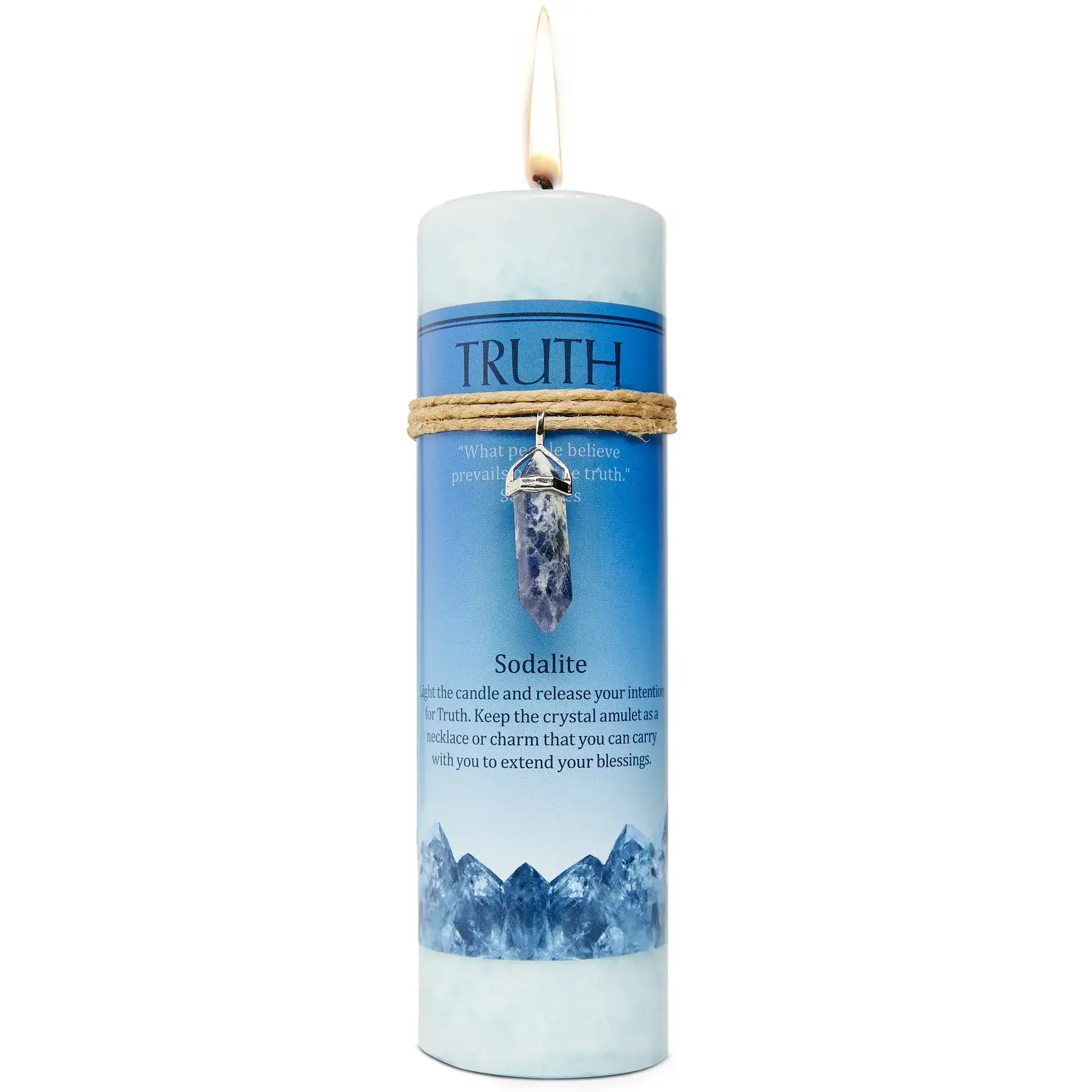 Earths Elements Pillar Candles With Pendant