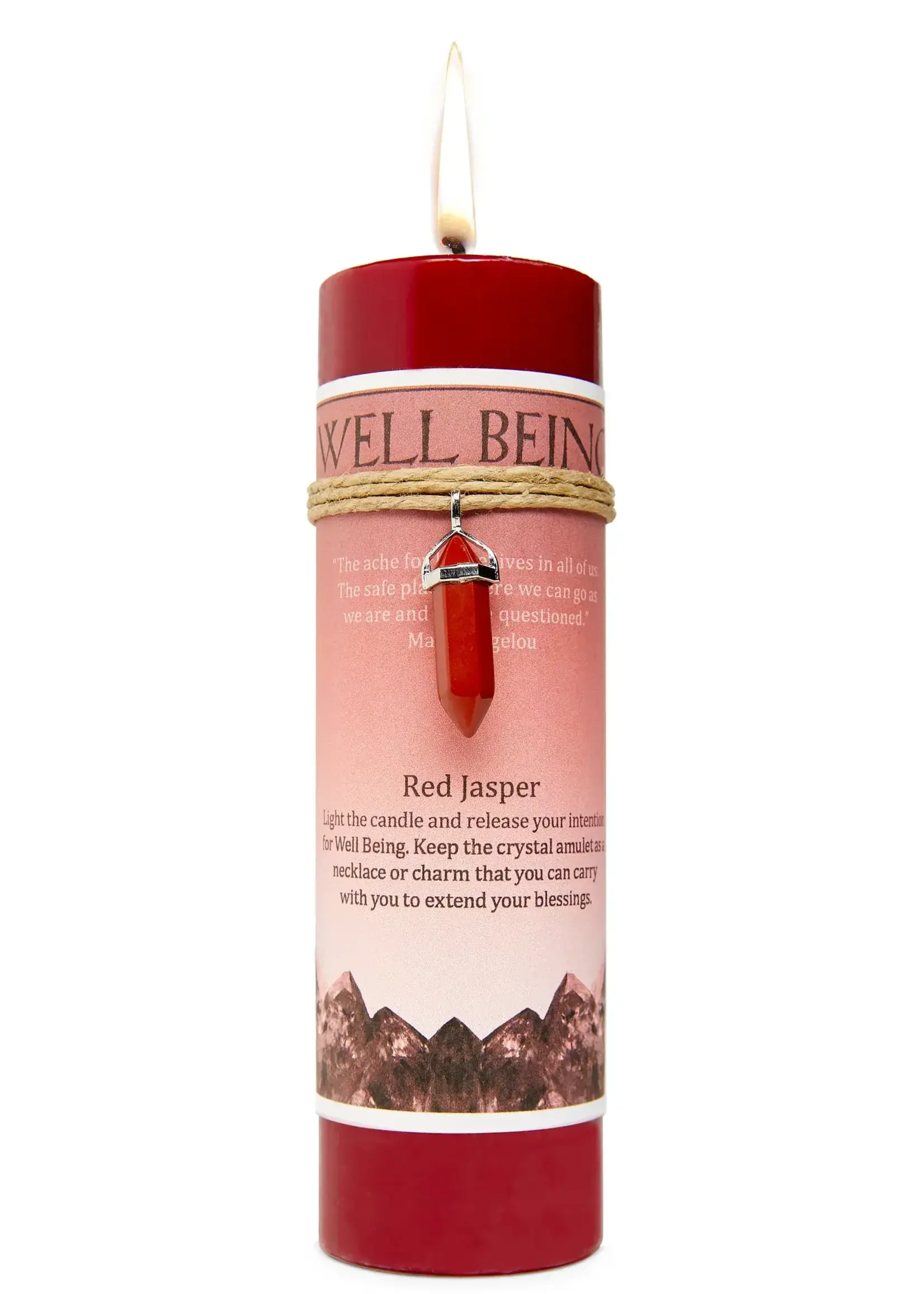 Earths Elements Pillar Candles With Pendant