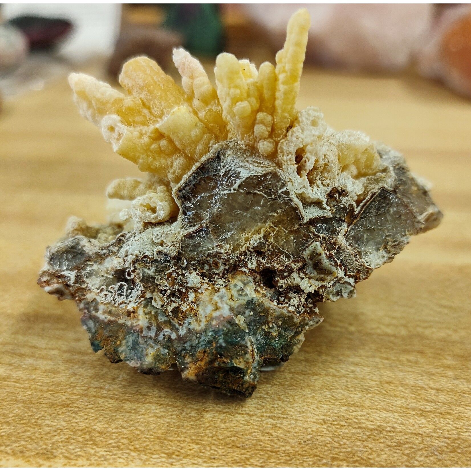 Pseudomorph After Calcite &  Quartz
