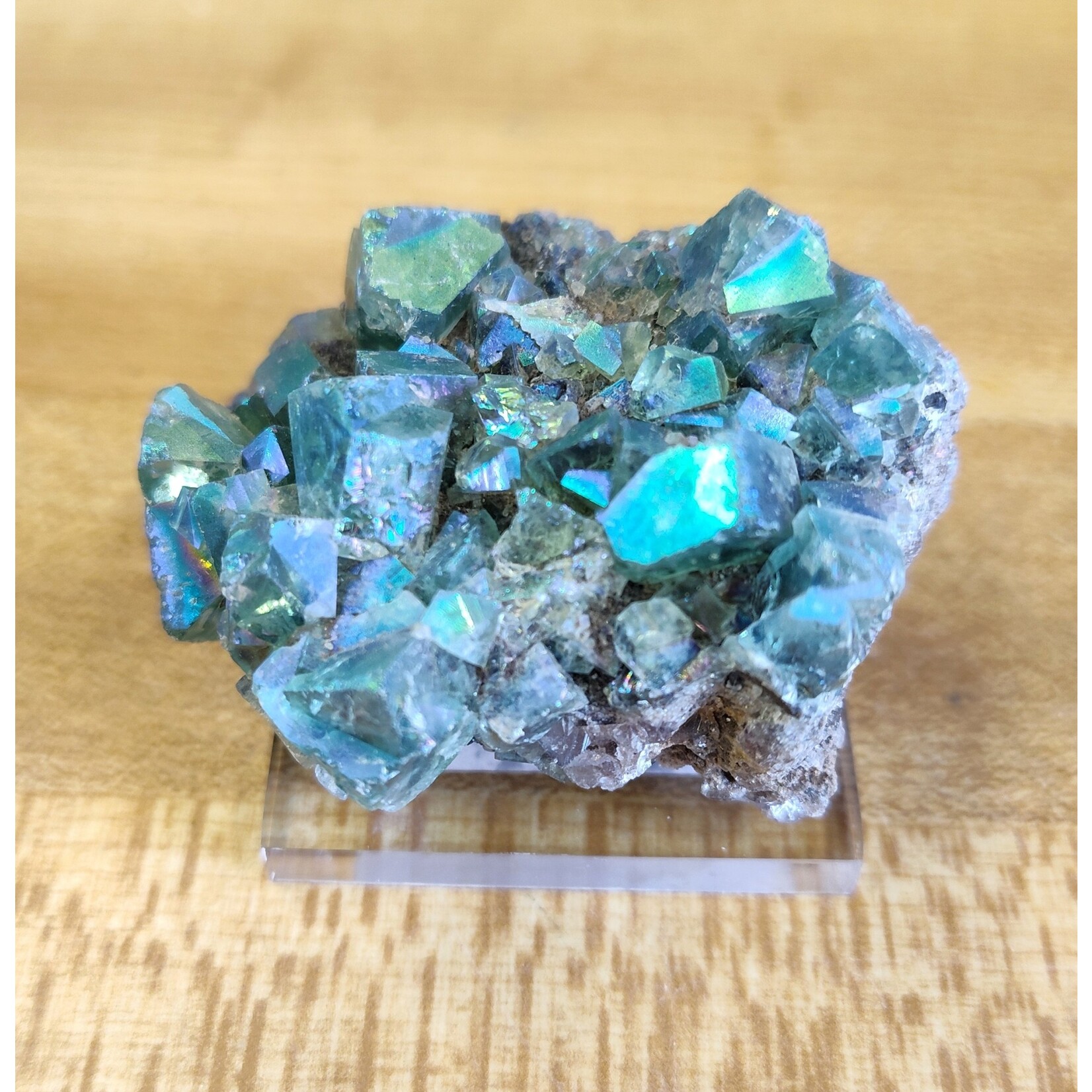 Flame Fluorite (Aura Coated)