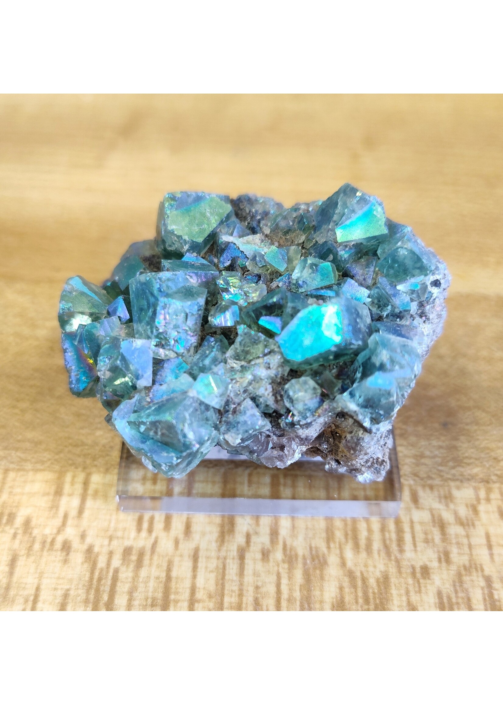 Flame Fluorite (Aura Coated)