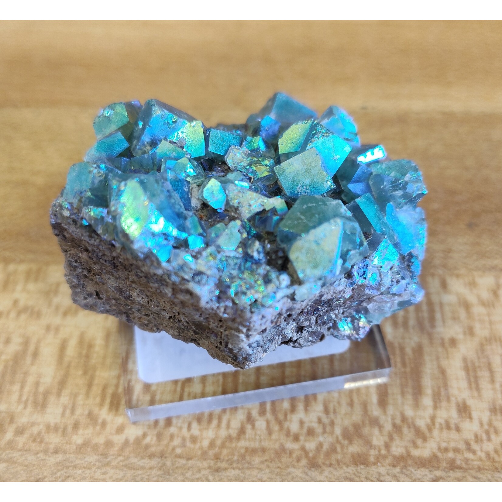 Flame Fluorite (Aura Coated)