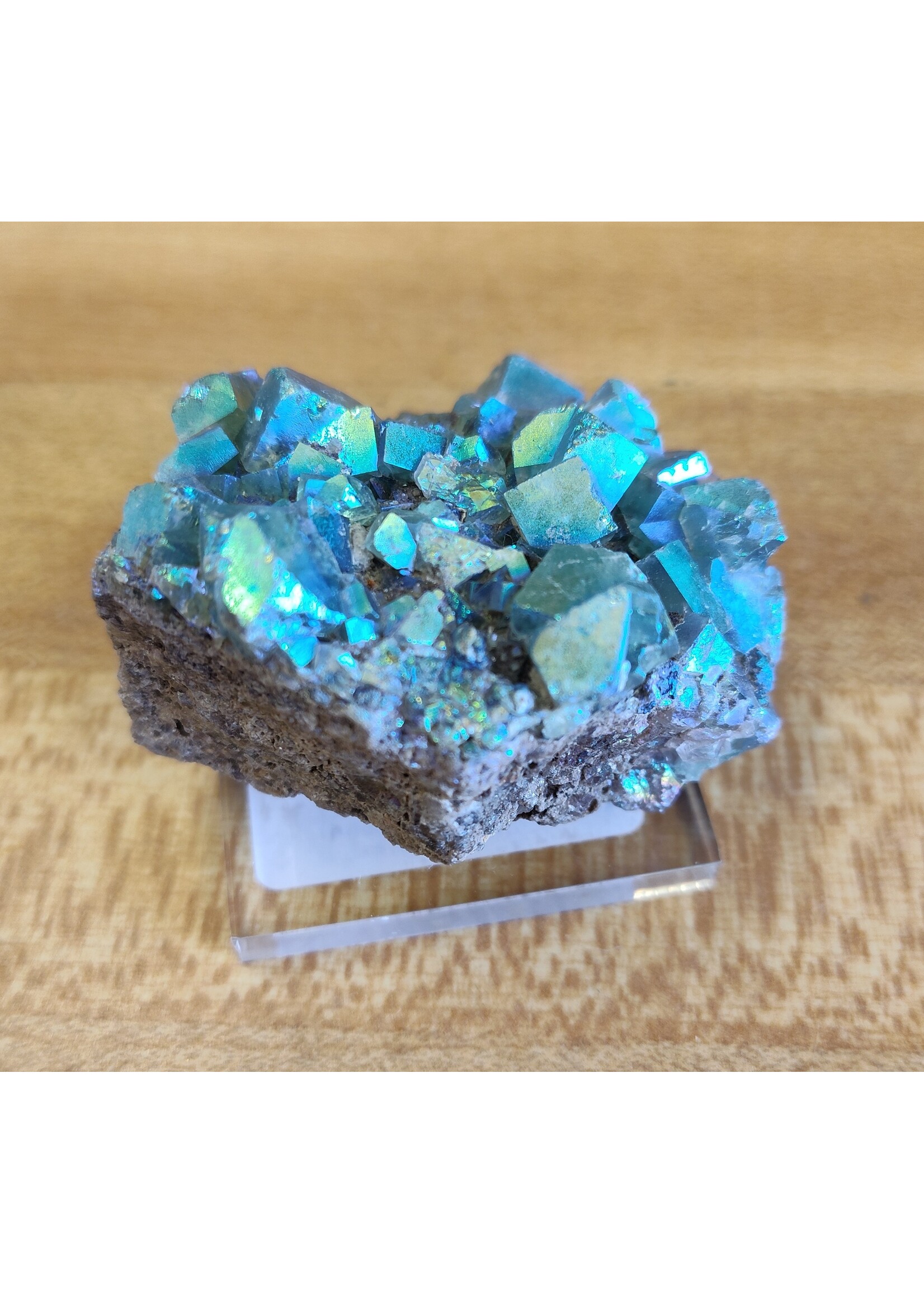 Flame Fluorite (Aura Coated)