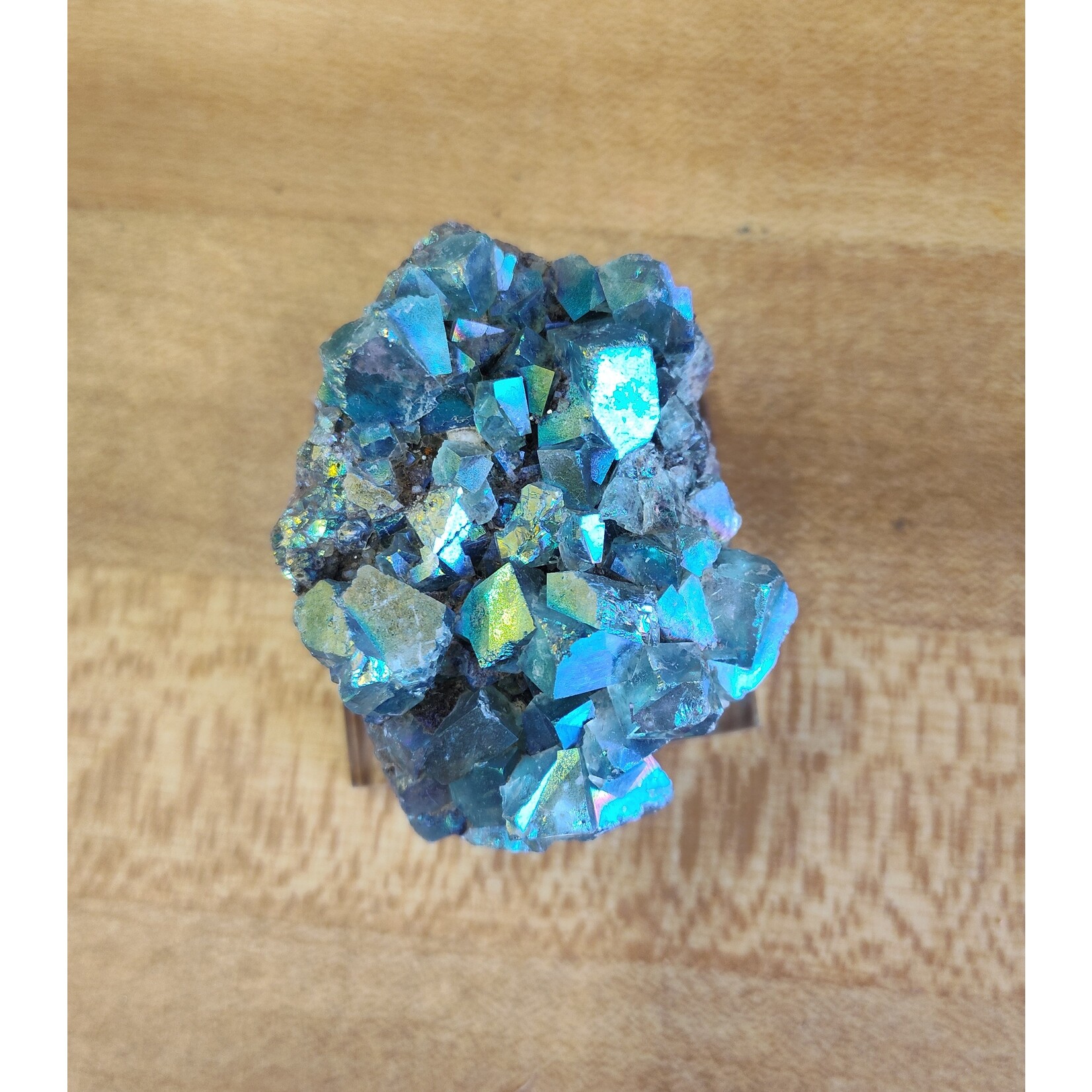 Flame Fluorite (Aura Coated)