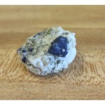 Lapis Crystal On Quartz & Pyrite