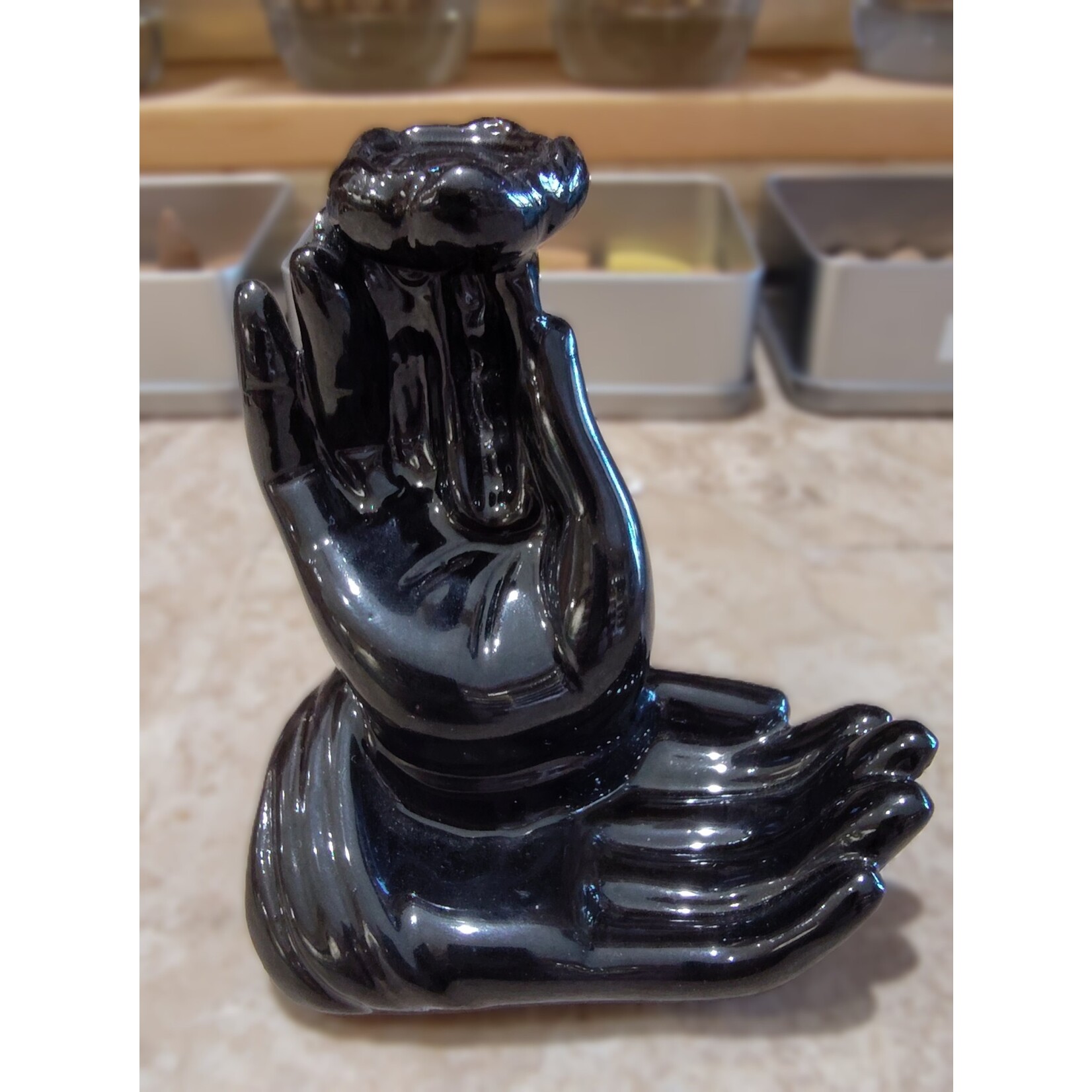 Back Flow Diffusers - hands