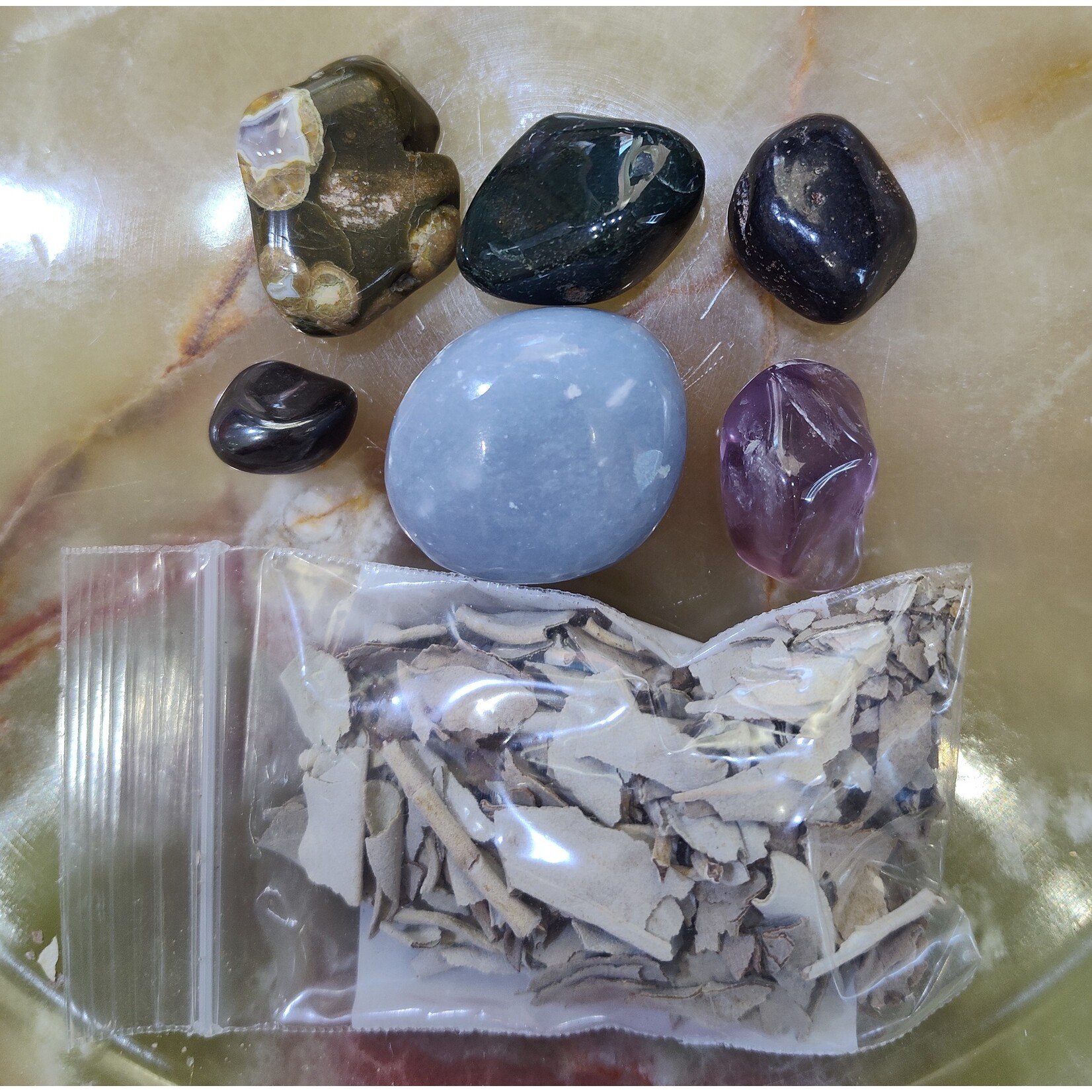 Month Stone Bags - February