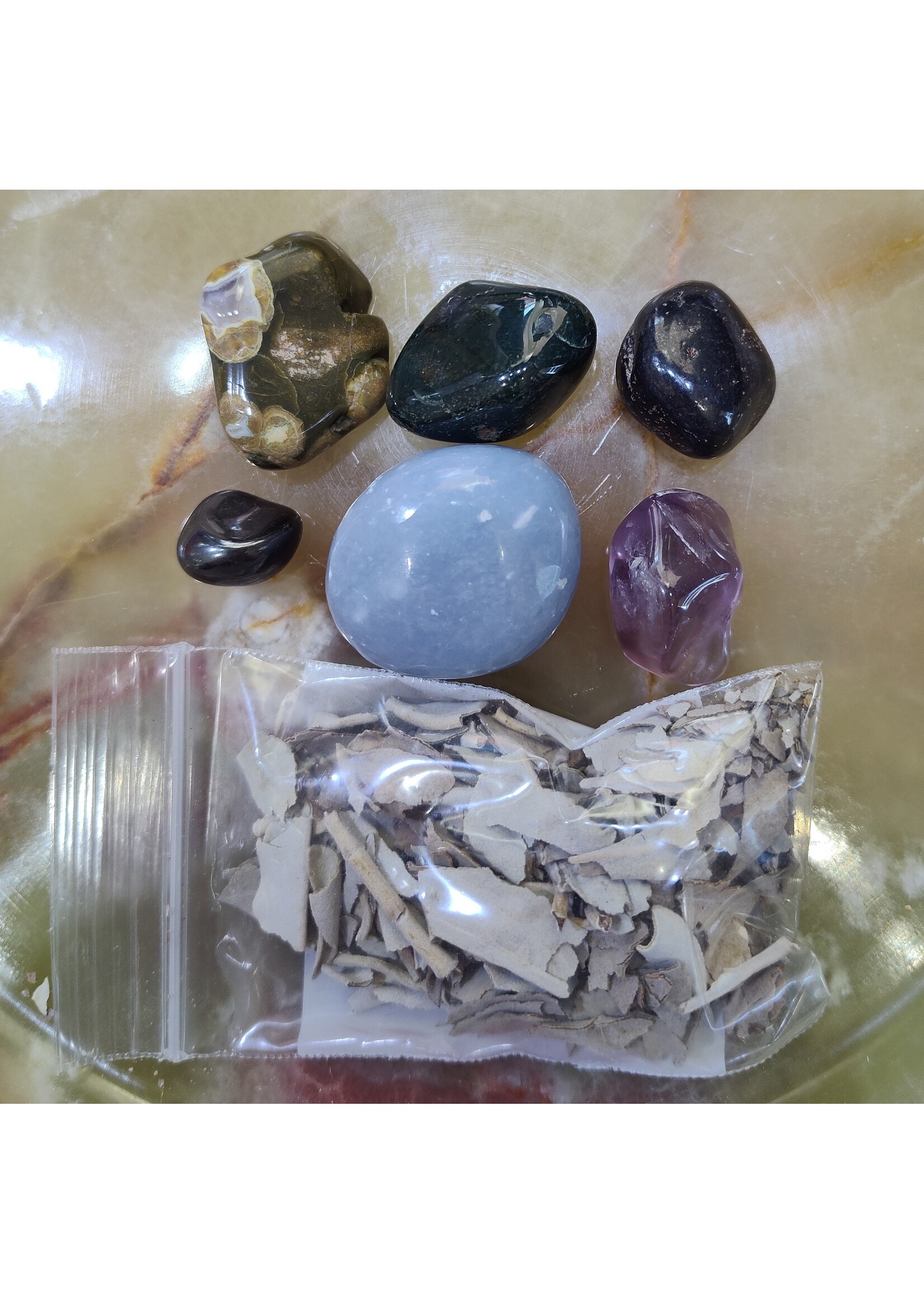 Month Stone Bags - February