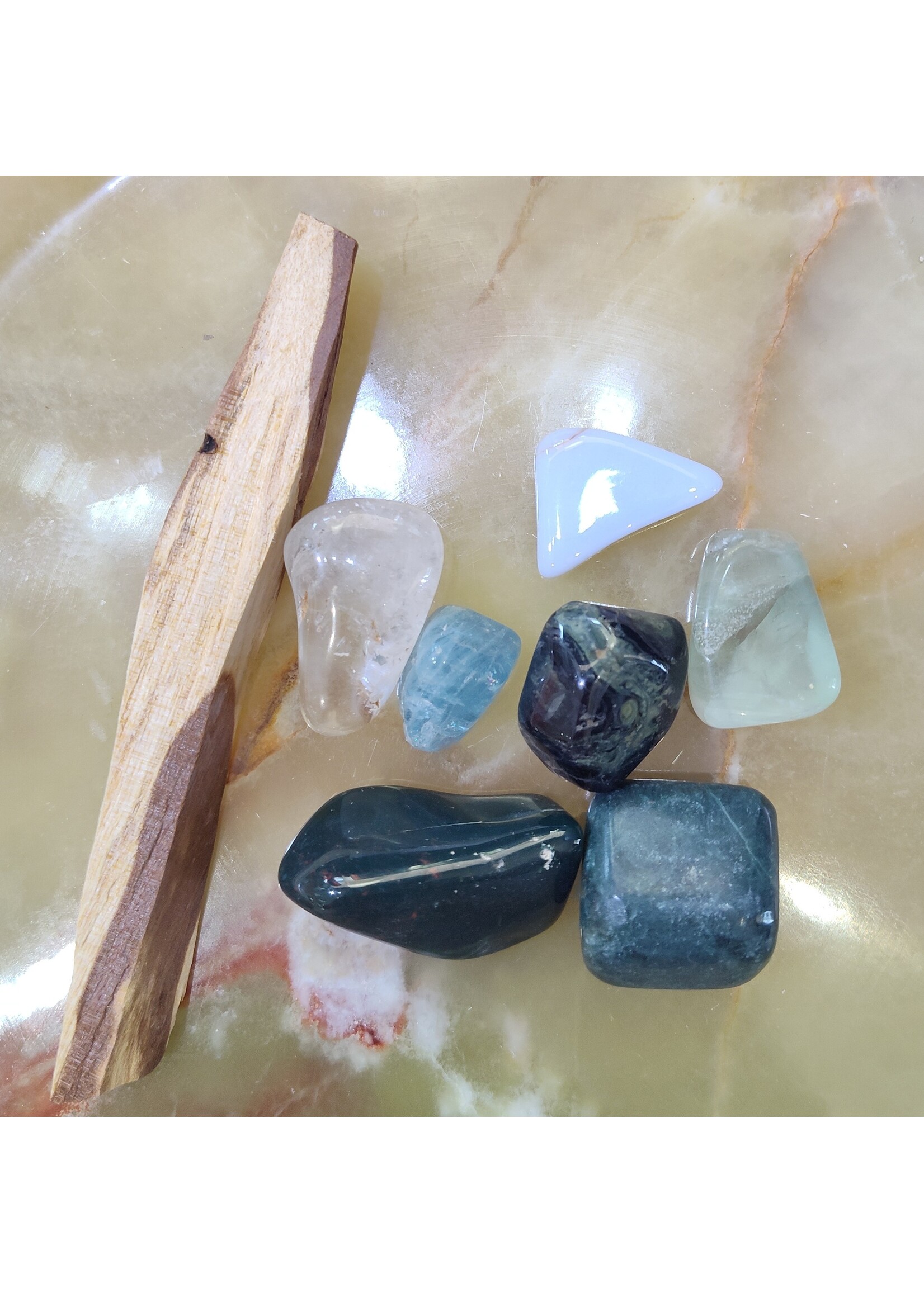 Month Stone Bags - March
