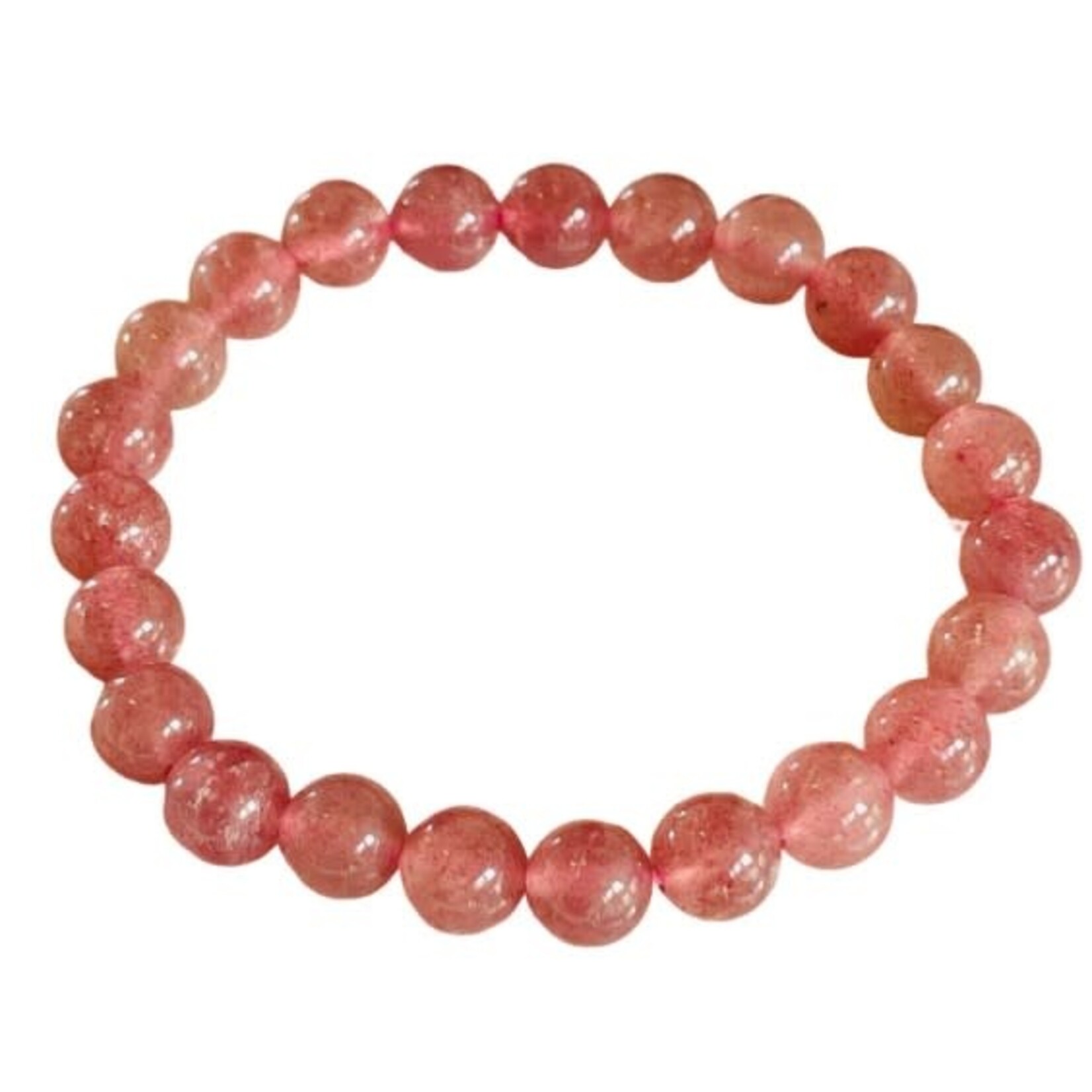 Strawberry Quartz (8mm Bracelet)