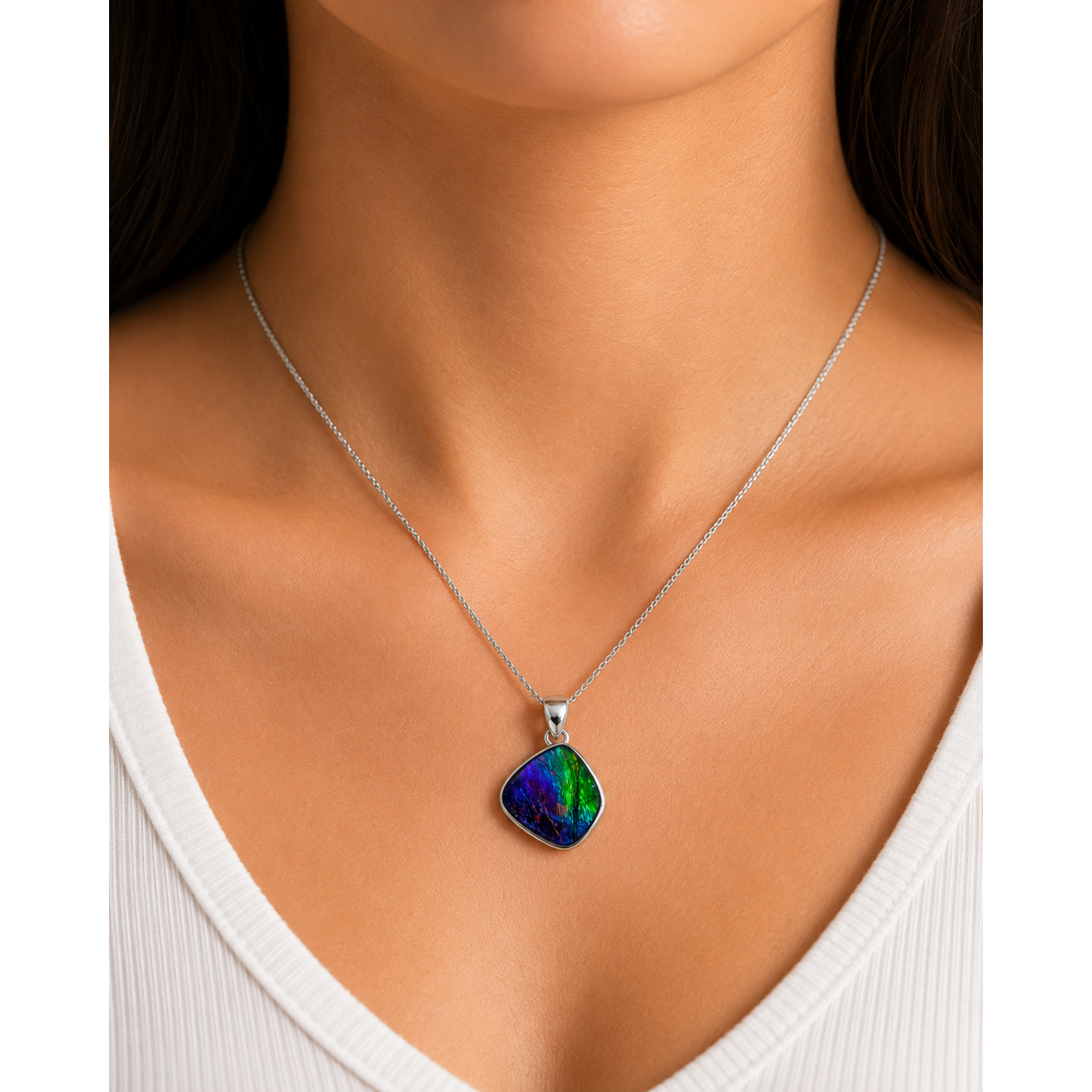 SS Ammolite Pendant
