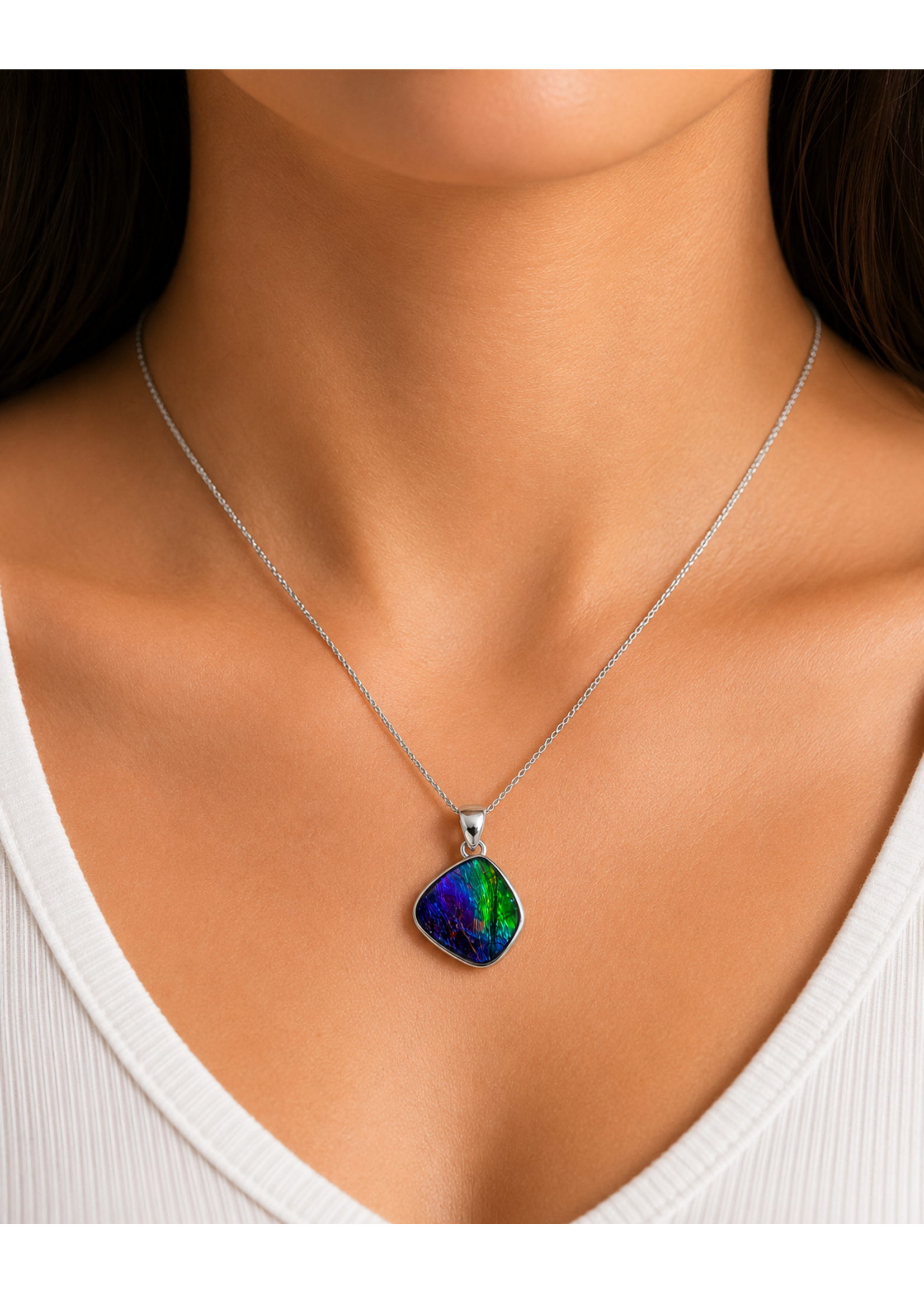 SS Ammolite Pendant