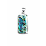SS Abalone Pendant