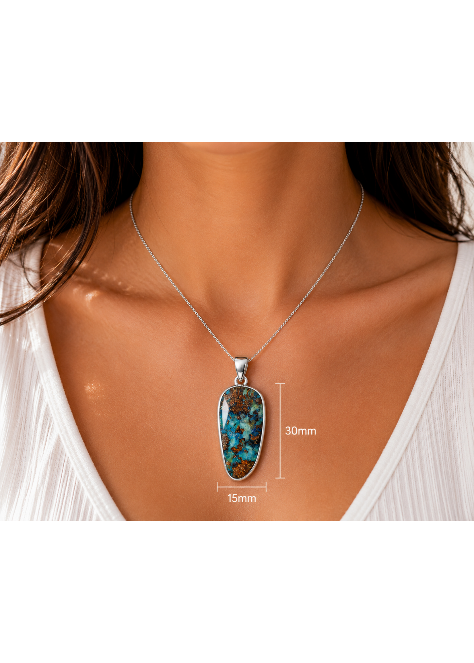 SS Boulder Opal Pendant