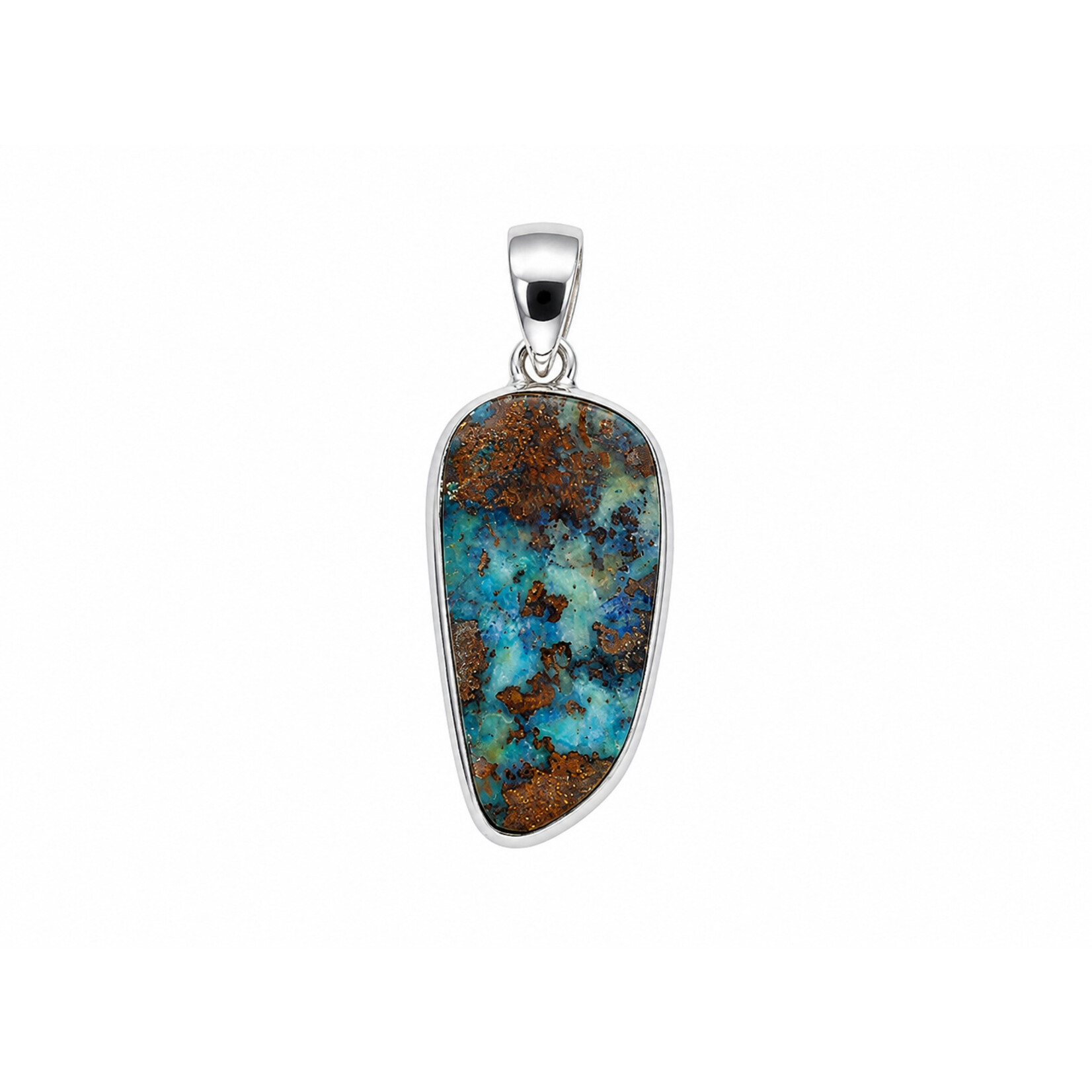 SS Boulder Opal Pendant