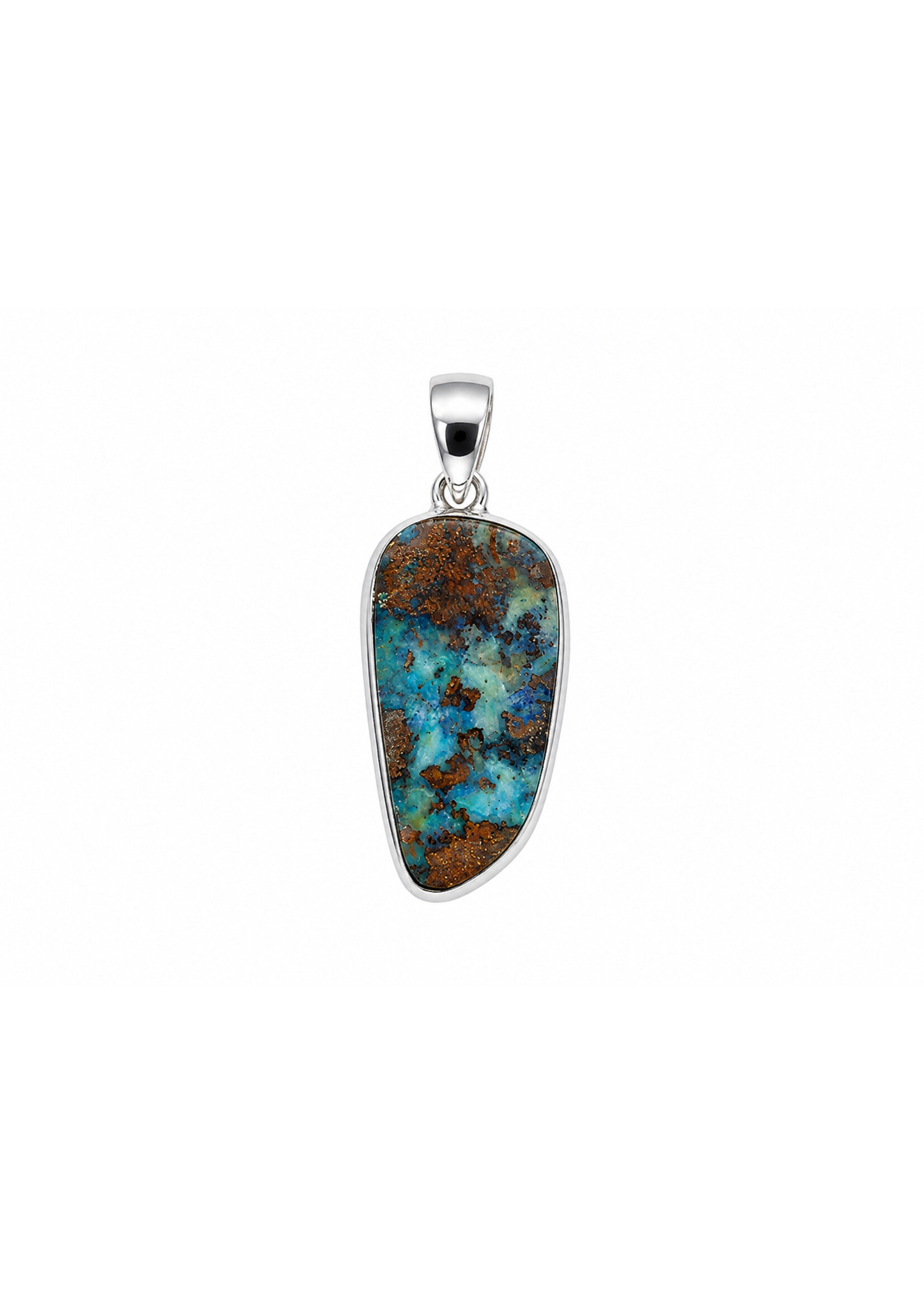 SS Boulder Opal Pendant