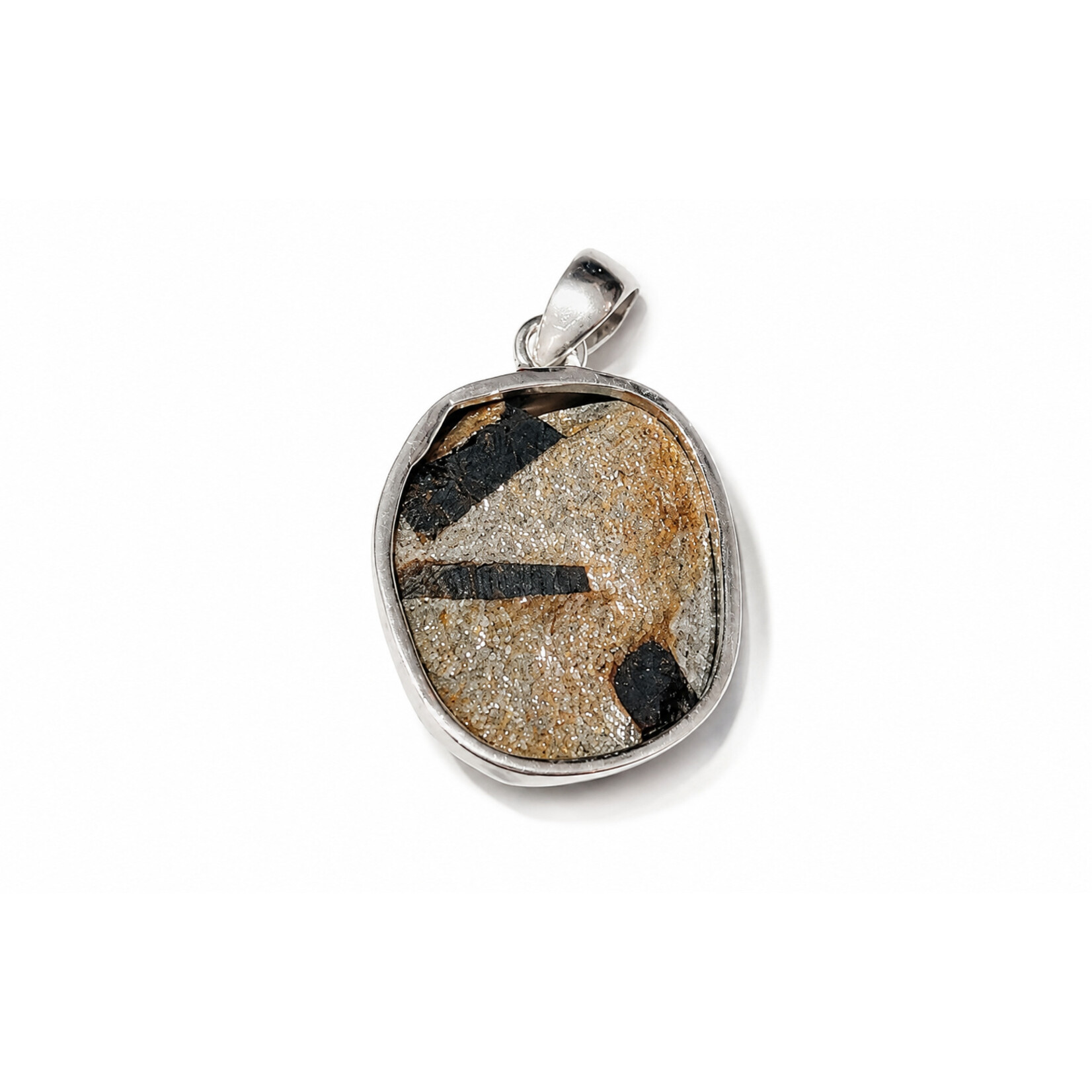 SS Staurolite Pendant