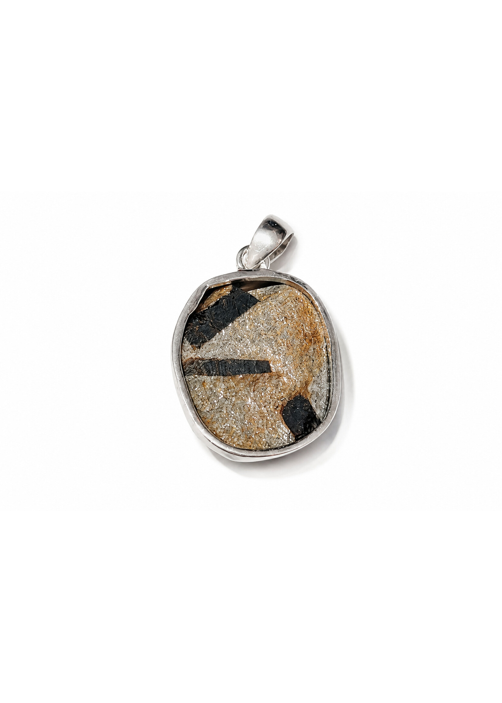 SS Staurolite Pendant