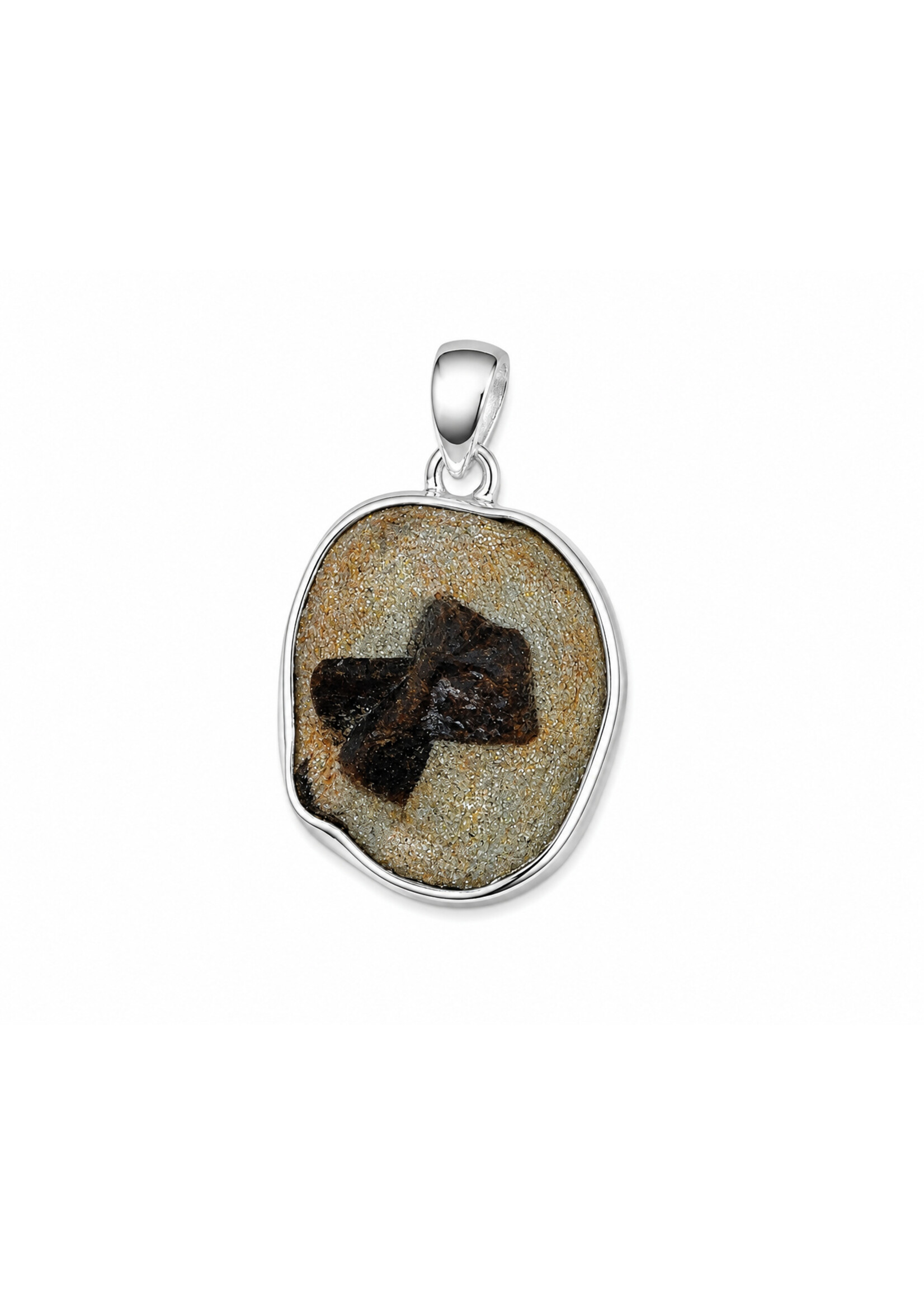 SS Staurolite Pendant