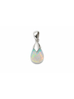 SS Opal  Pendant