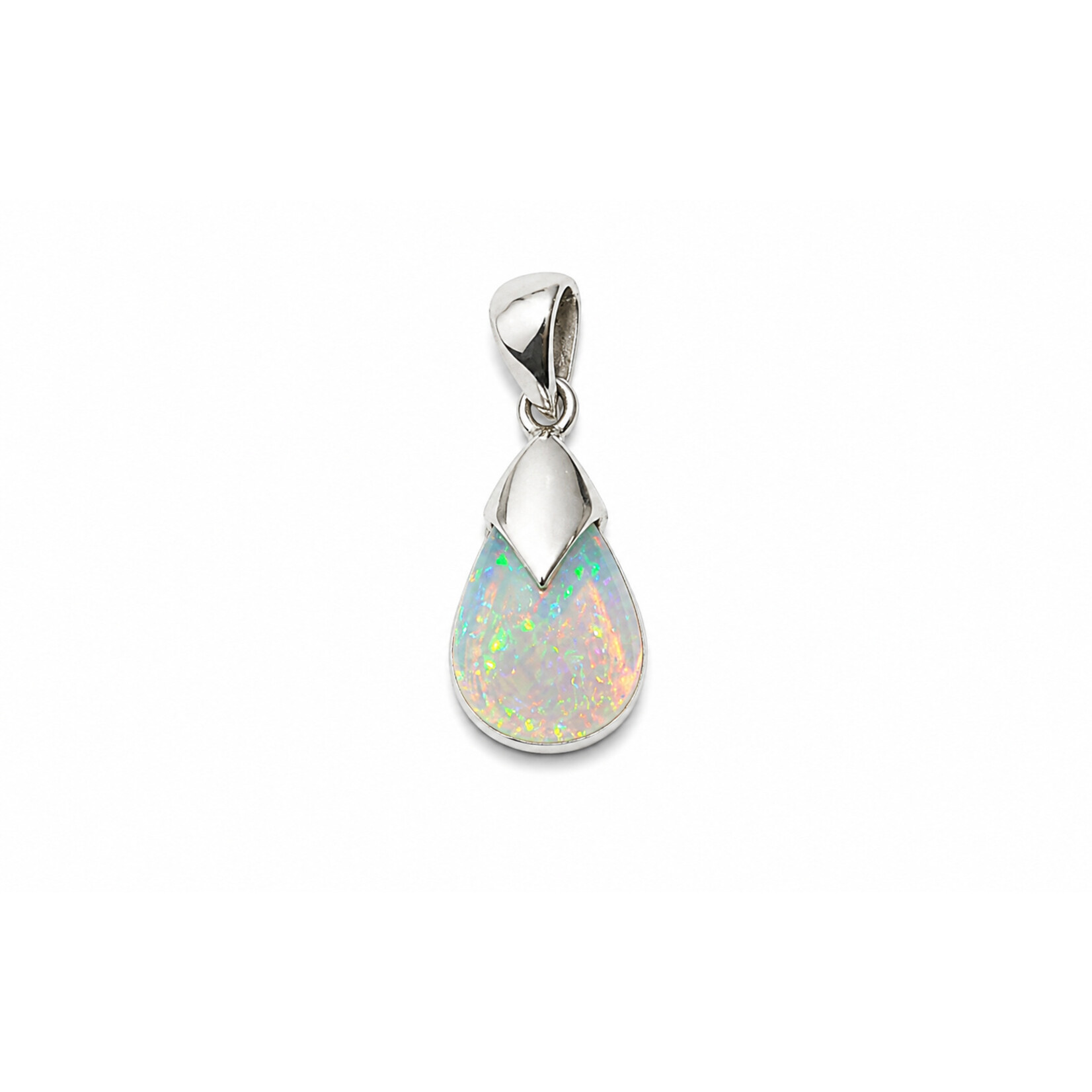 SS Opal  Pendant