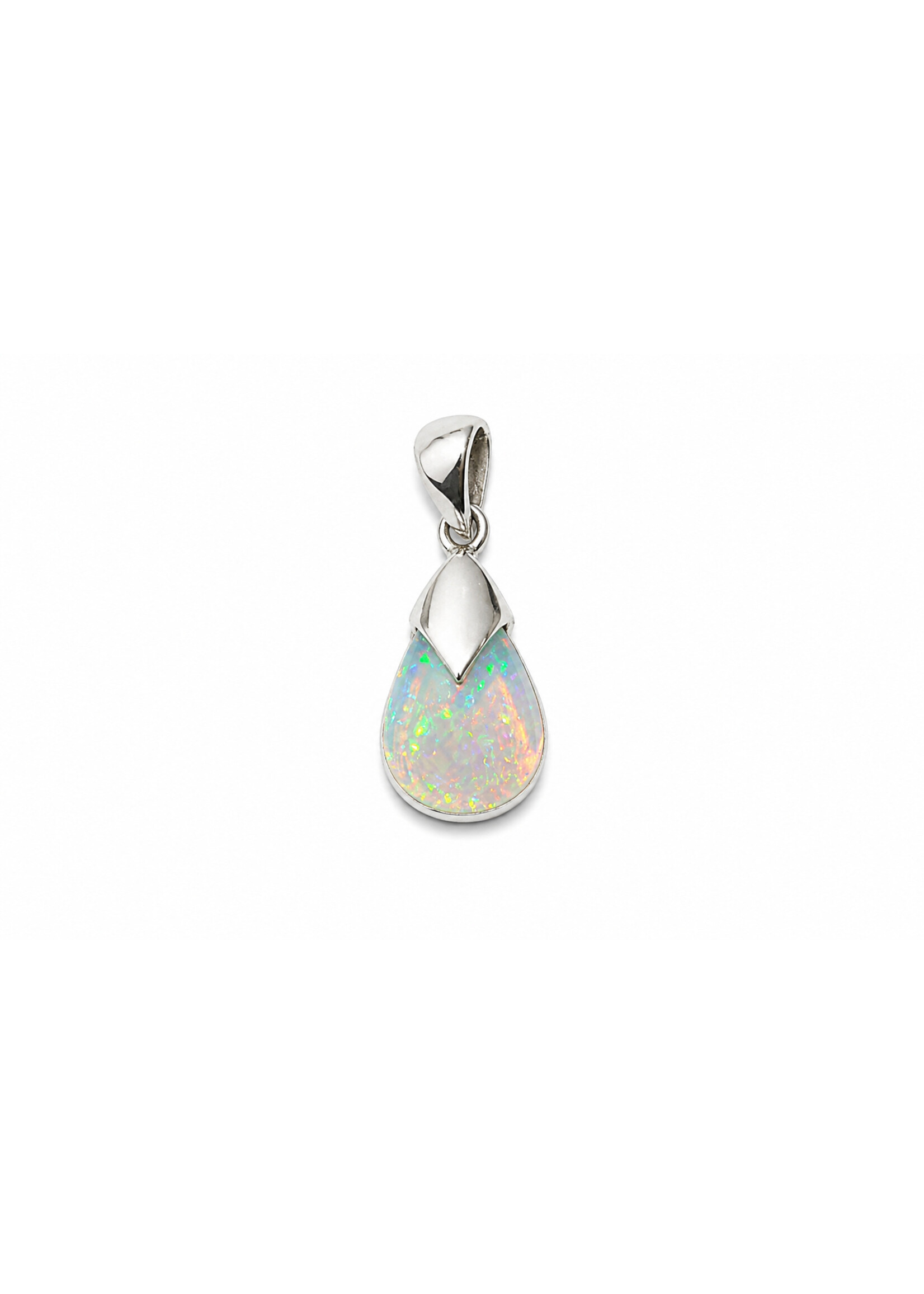 SS Opal  Pendant