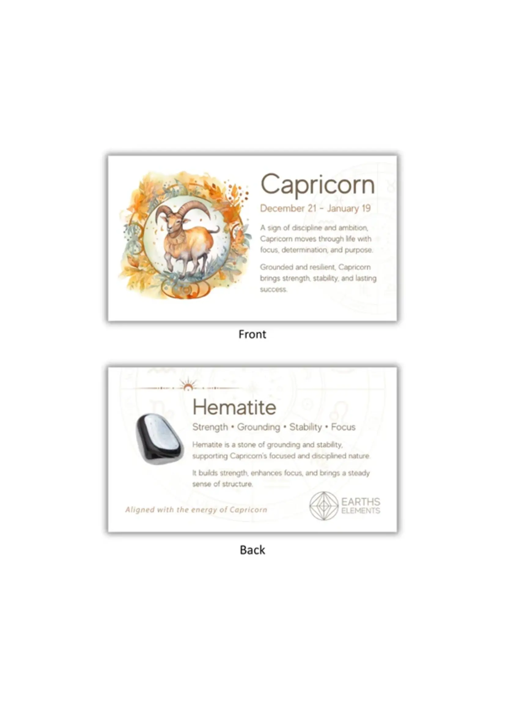 Zodiac Candle Set Capricorn