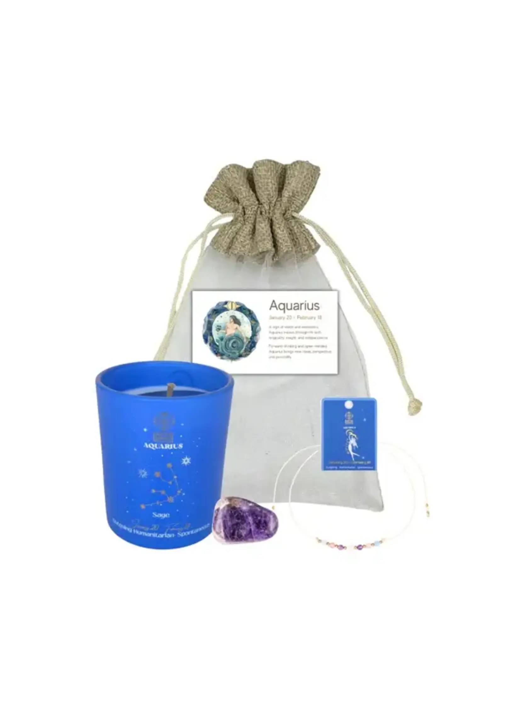 Zodiac Candle Set Aquarius