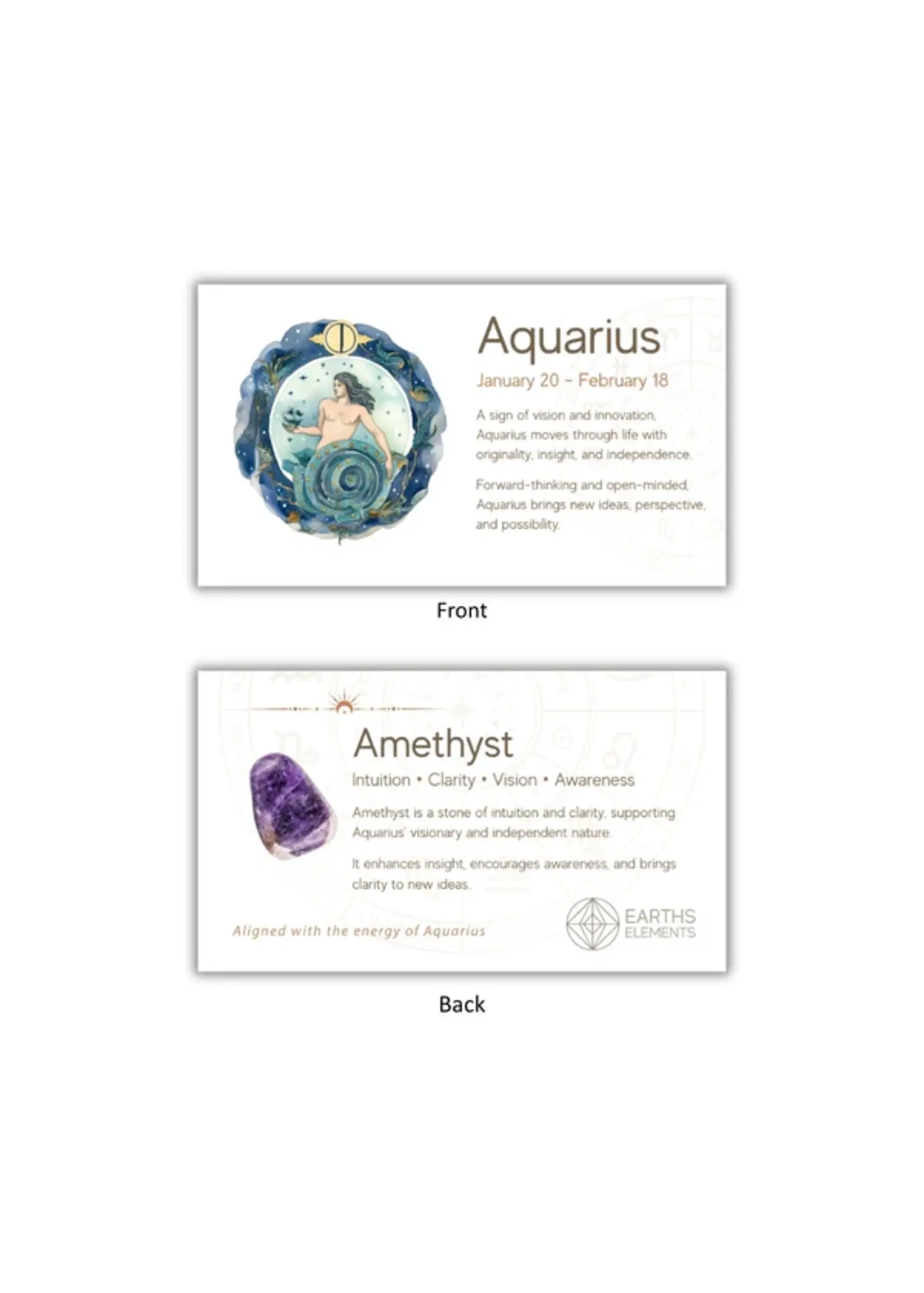 Zodiac Candle Set Aquarius