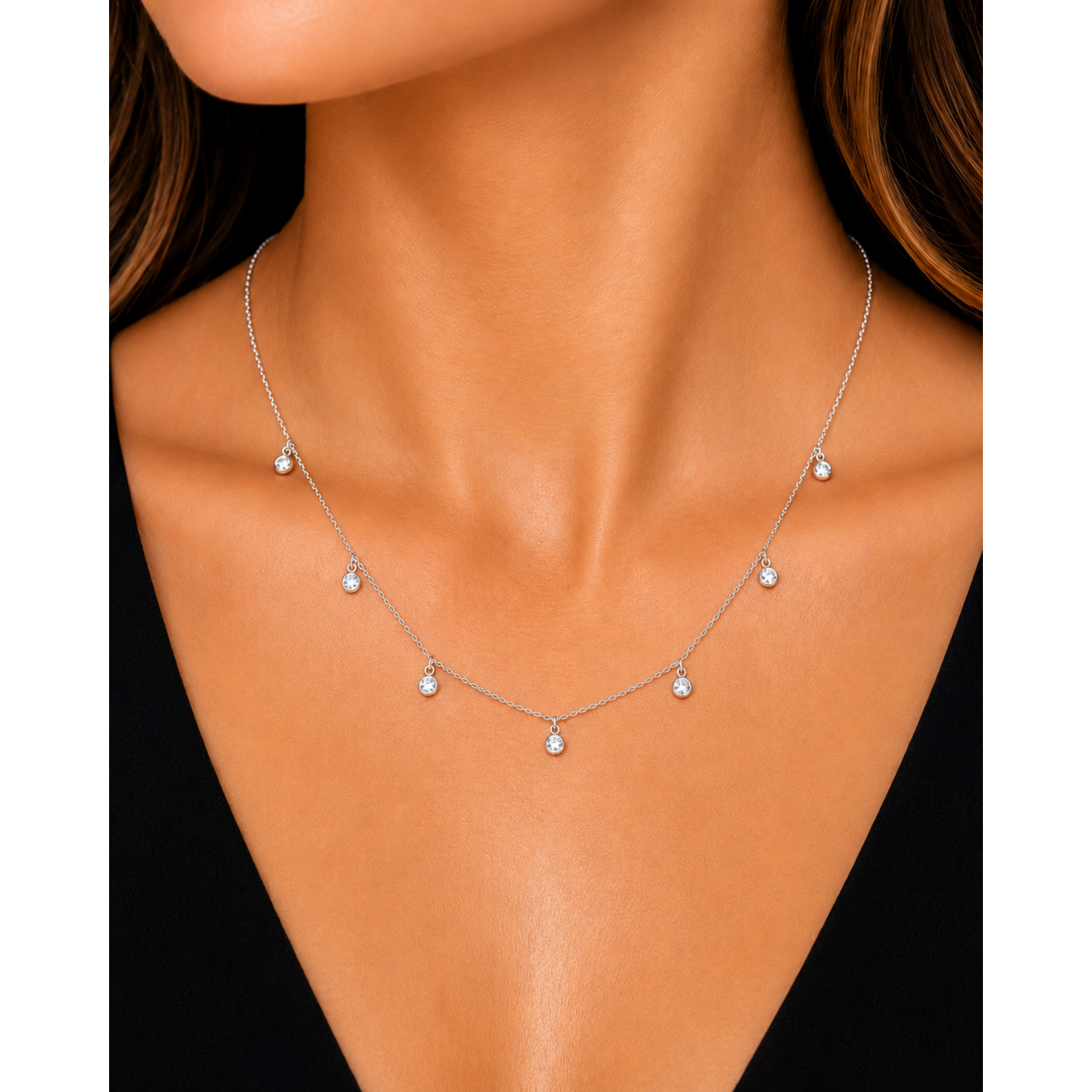 10k Lab Diamond Necklace