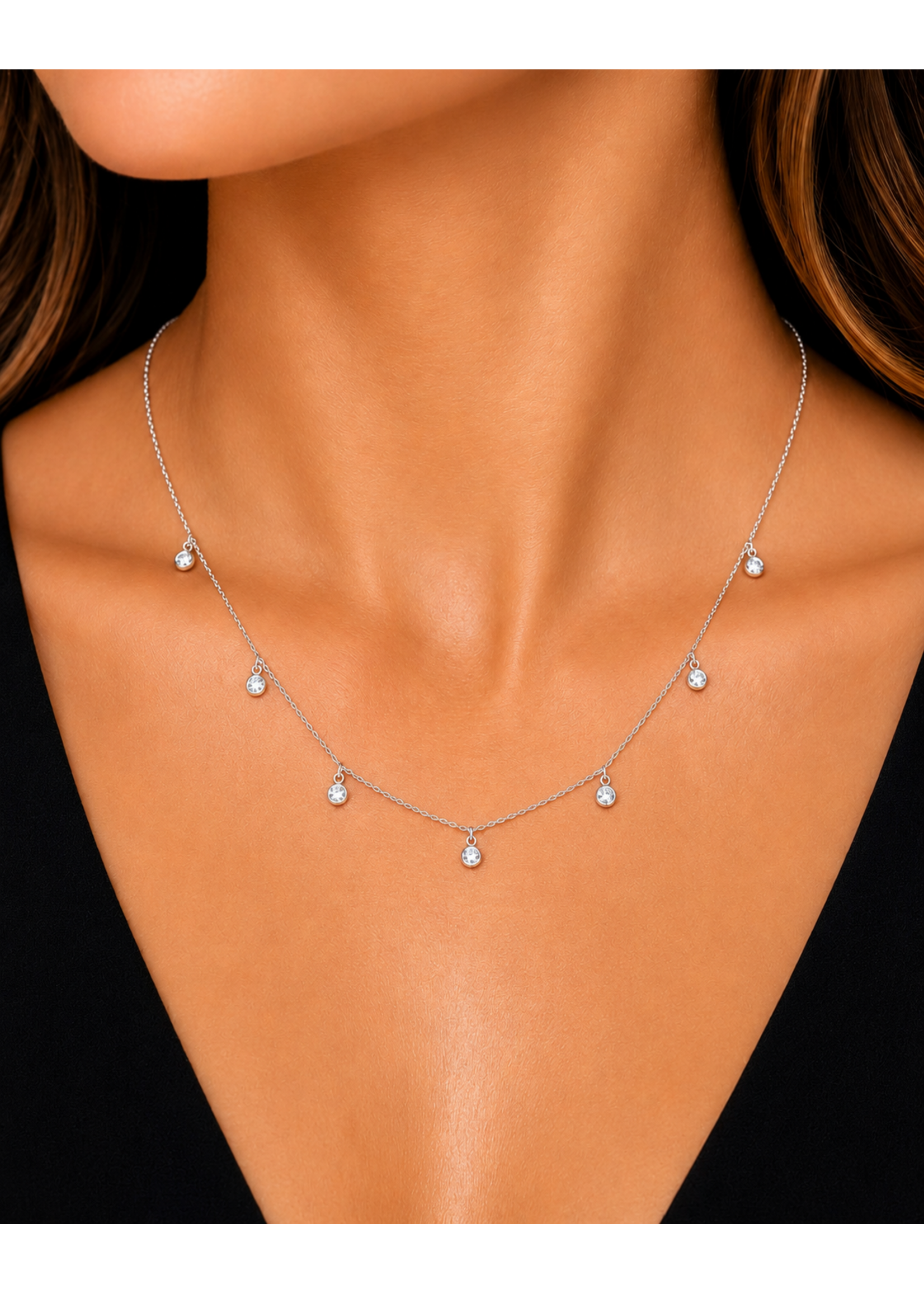 10k Lab Diamond Necklace