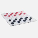 Luxe dominos Lucite checkers
