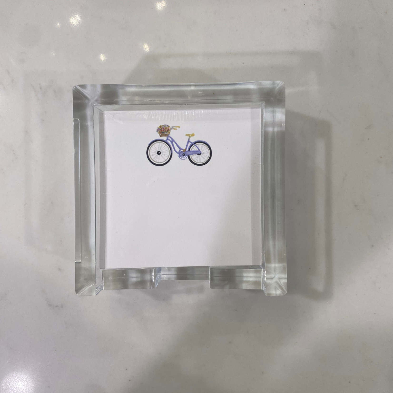 Small Lucite Box with Notecard