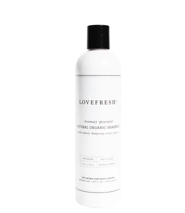 LoveFresh Shampoing naturel organique Menthe et Romarin
